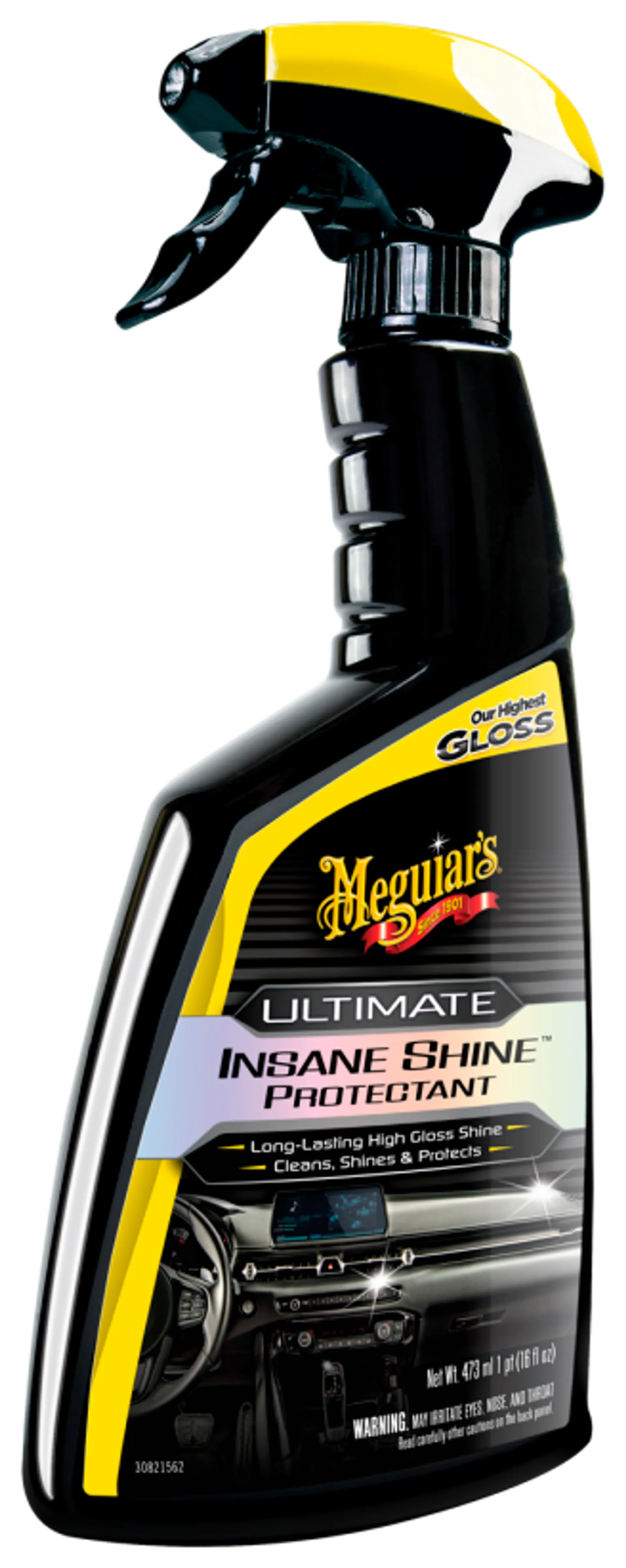 Meguiars Ultimate Insane Shine Protectant antistaattinen kumi- ja muovipintojen puhdistus- ja pinnoitsuaine sisätiloihin
