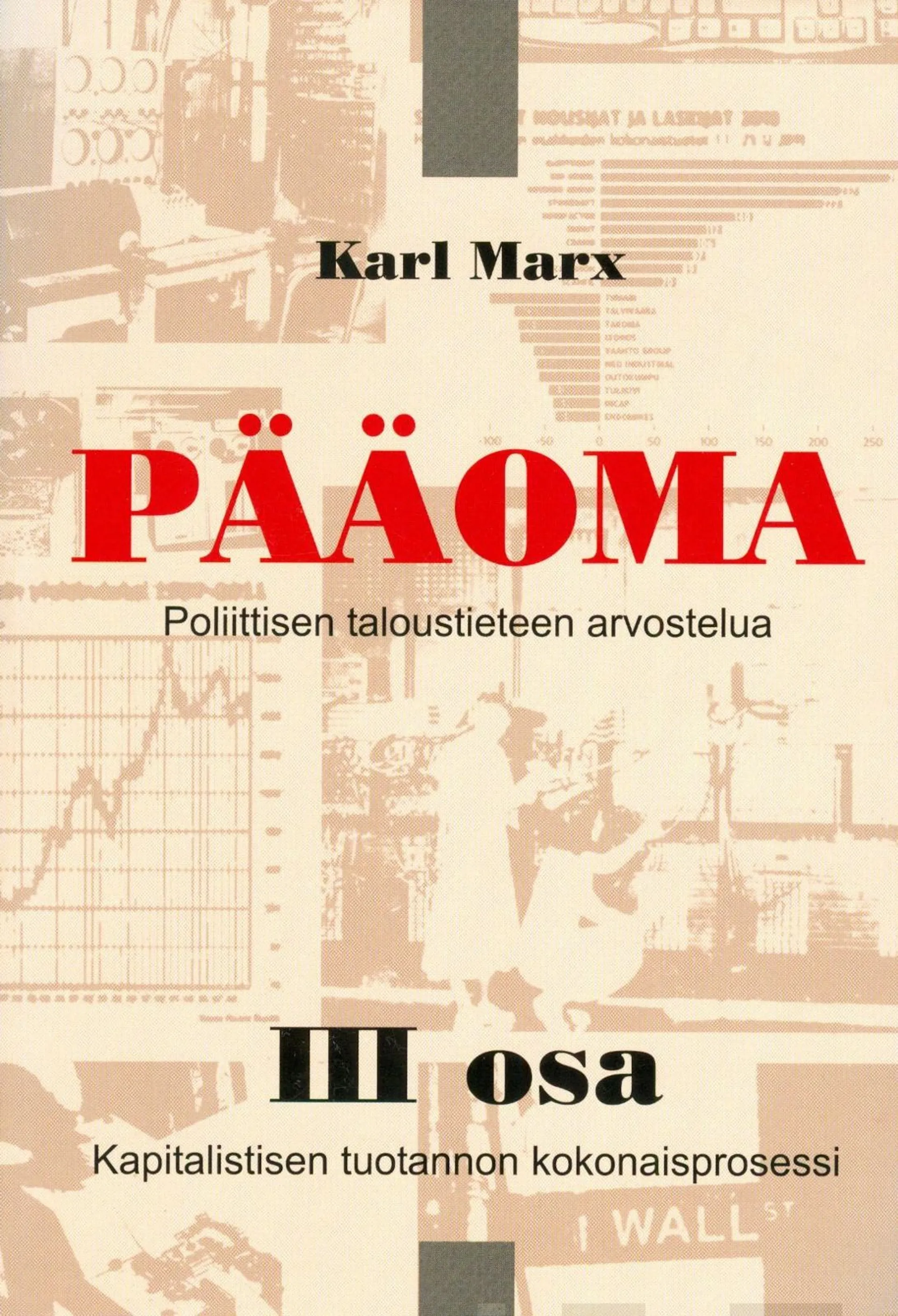 Marx, Pääoma 3 - Poliittisen taloustieteen arvostelua : Kapitalistisen tuotannon kokonaisprosessi