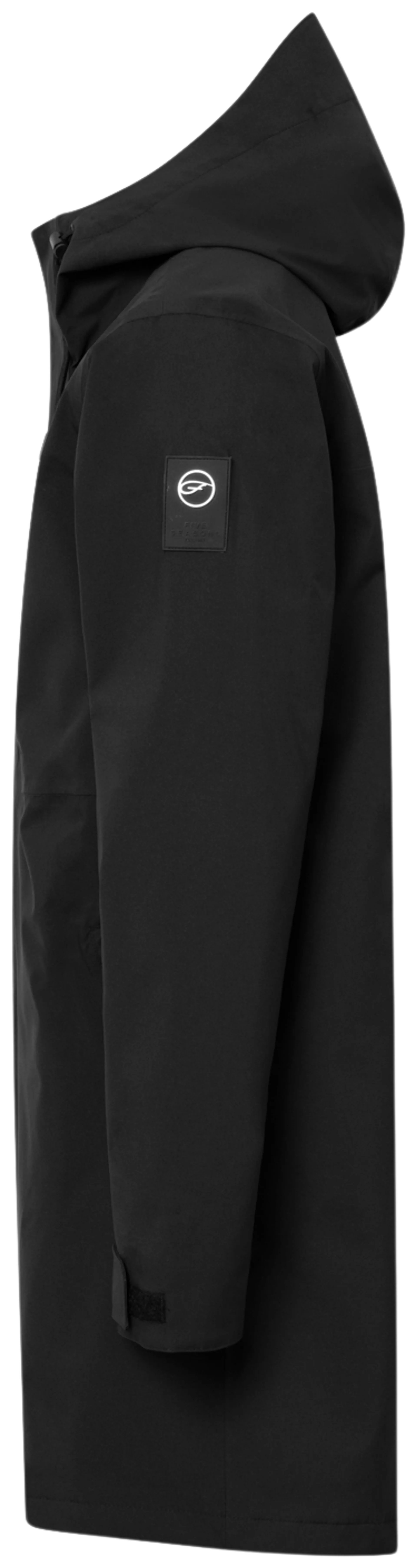 Five Seasons miesten pitkä takki Luis 10553 - BLACK - 3