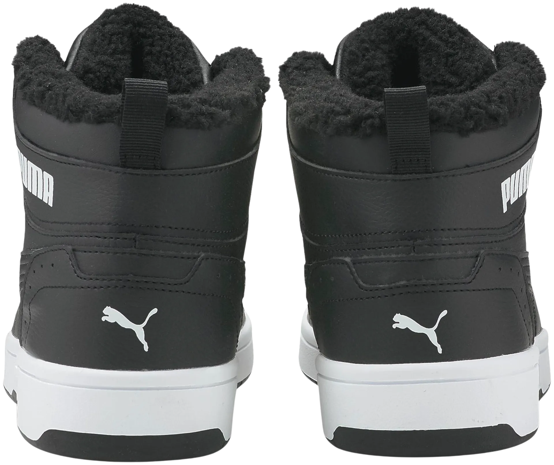 Puma miesten talvijalkine Rebound Joy Fur - Puma Black-Puma Wh - 2