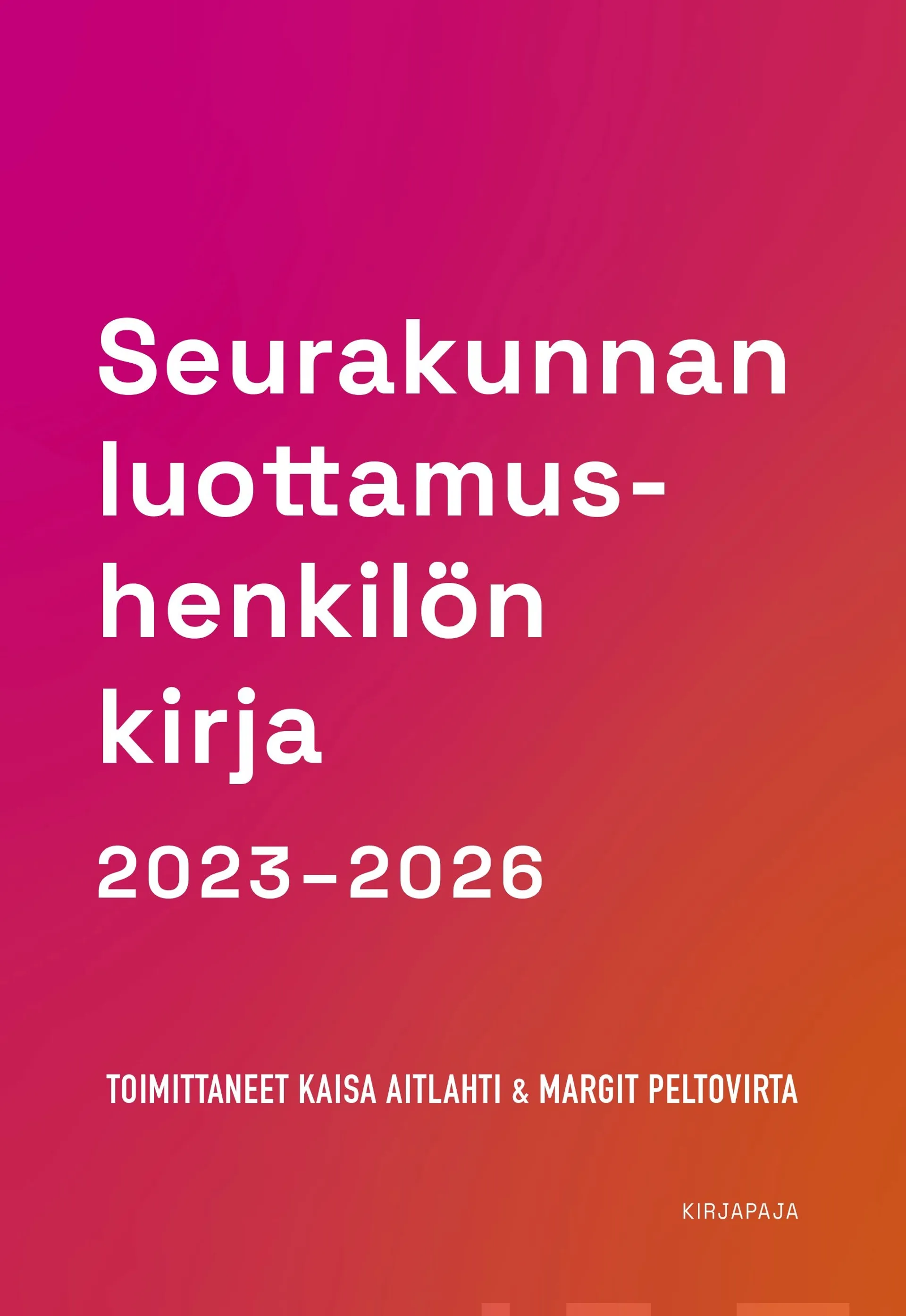 Seurakunnan luottamushenkilön kirja 2023-2026