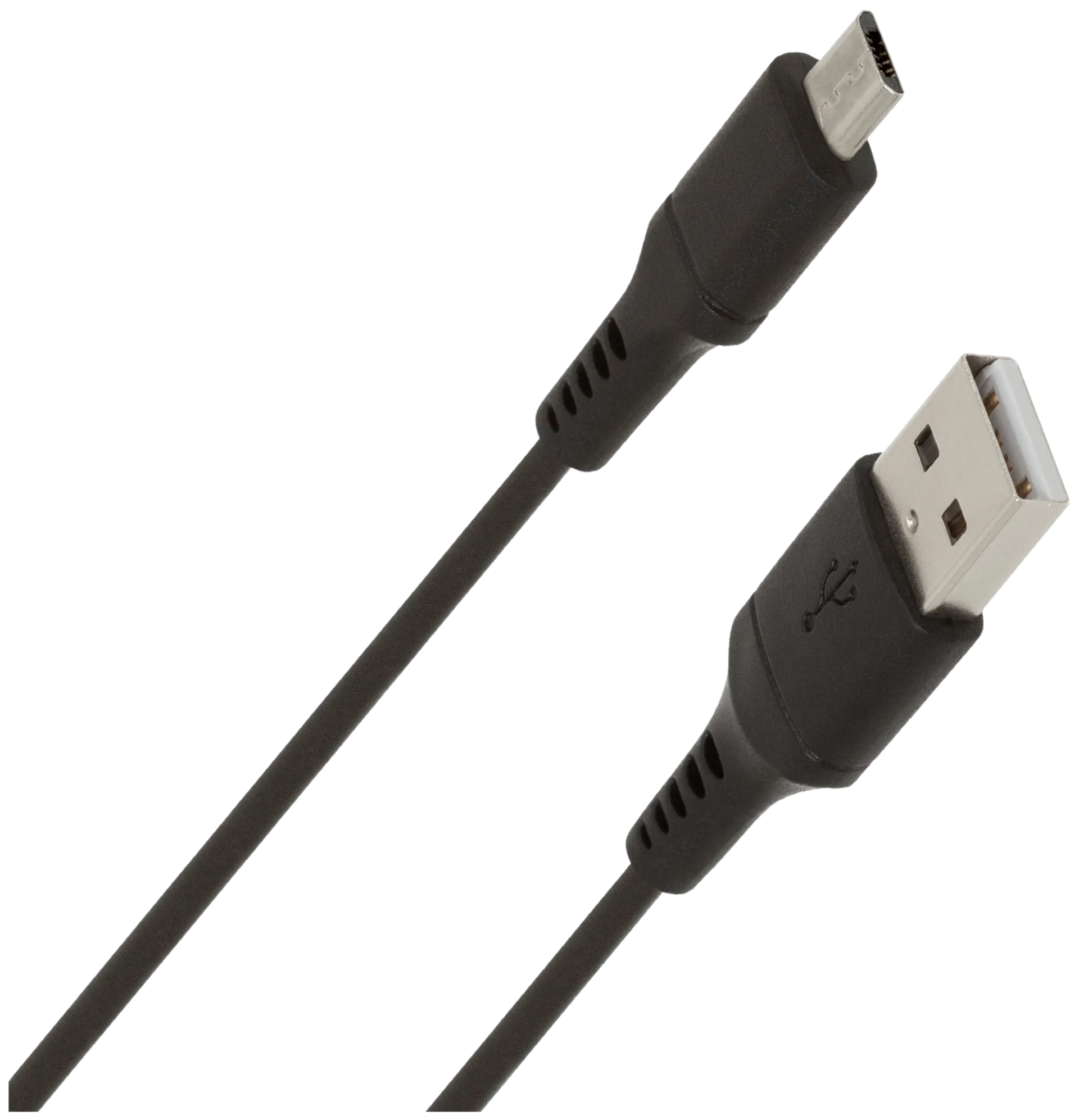 Wave Tiny datakaapeli, MicroUSB (480 Mbps), 20cm, Musta - 2