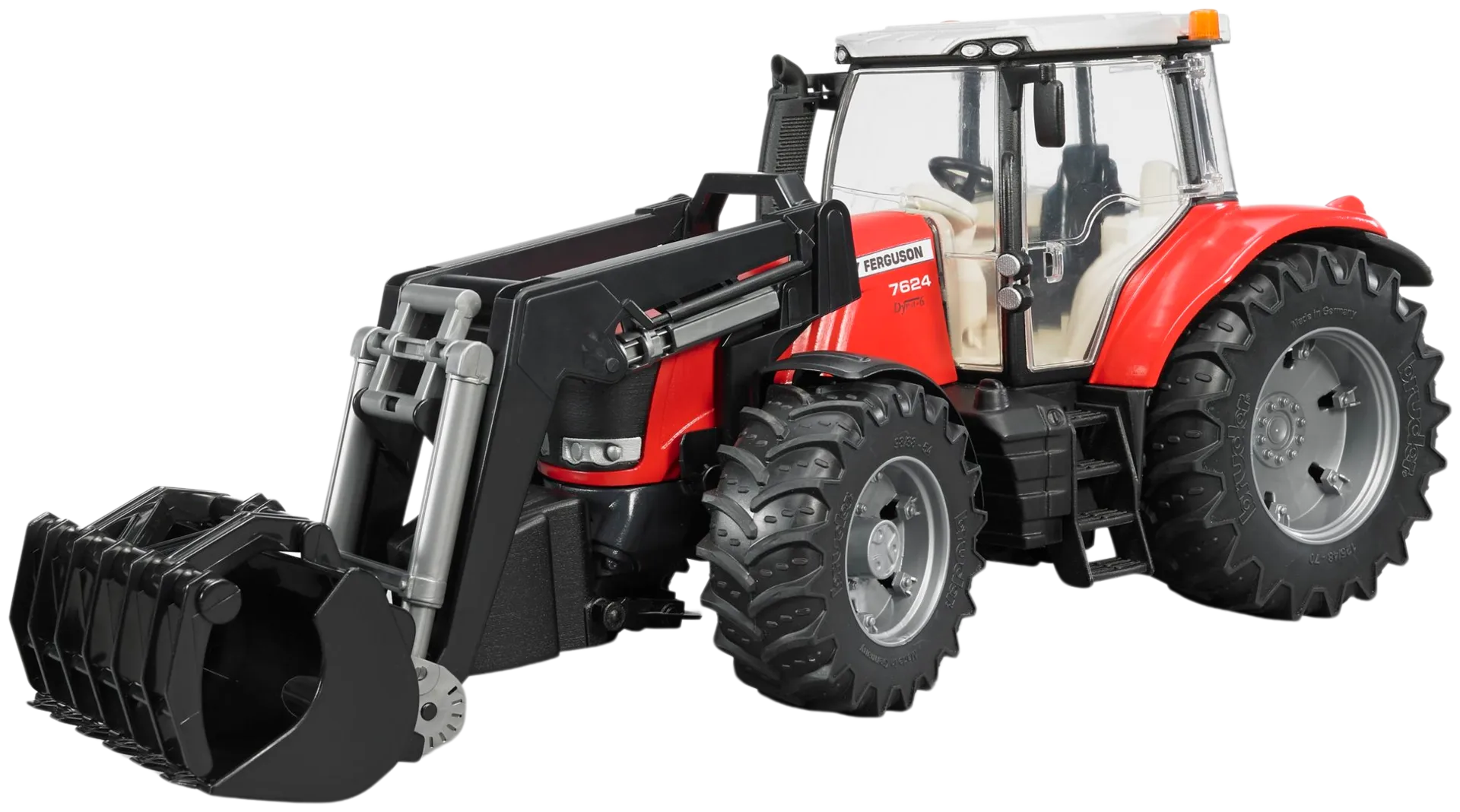 Bruder Massey Ferguson 7624 traktori etukuormaajalla