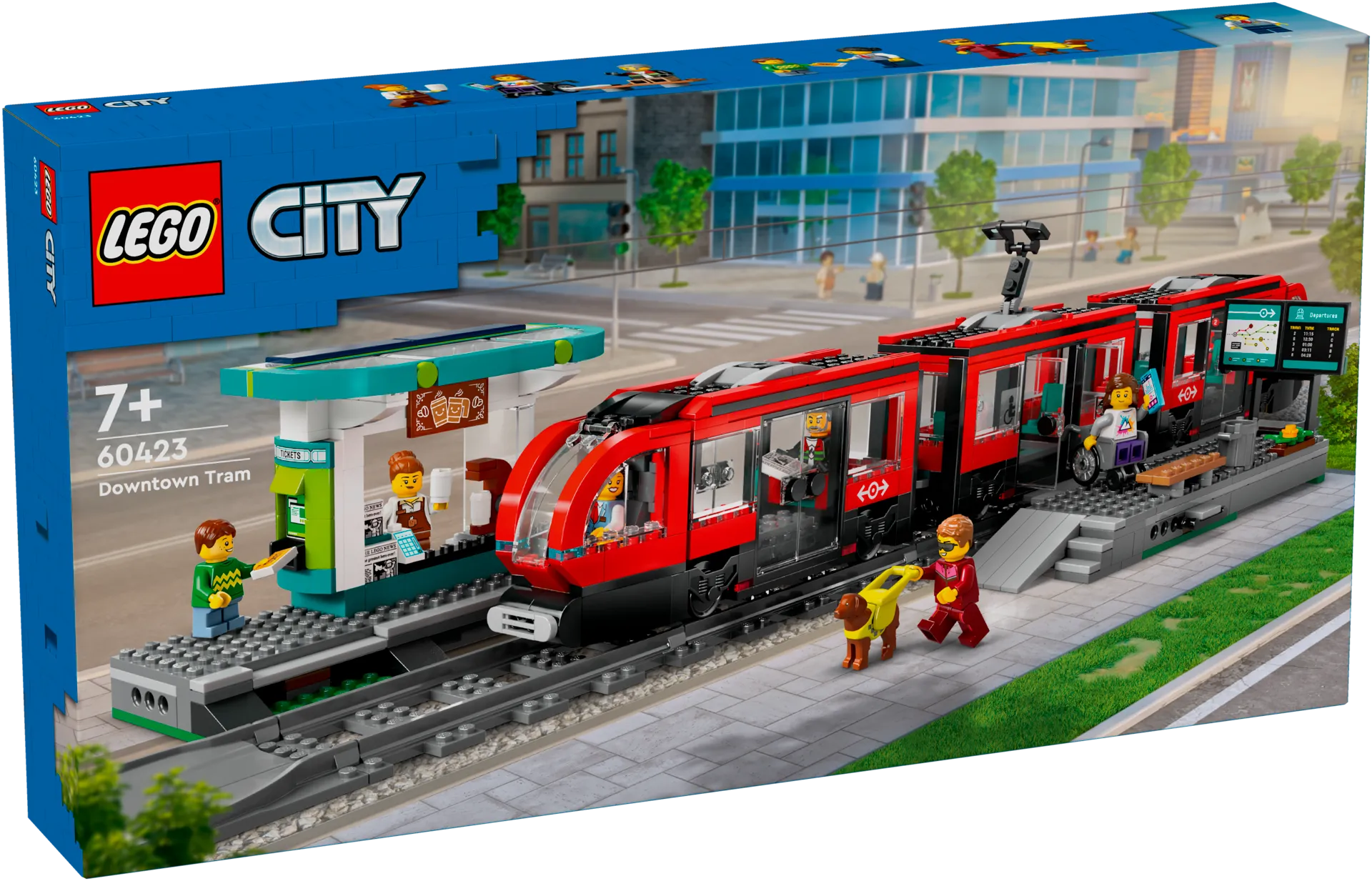 LEGO® City 60423 - Keskikaupungin pikaratikkapysäkki - 2