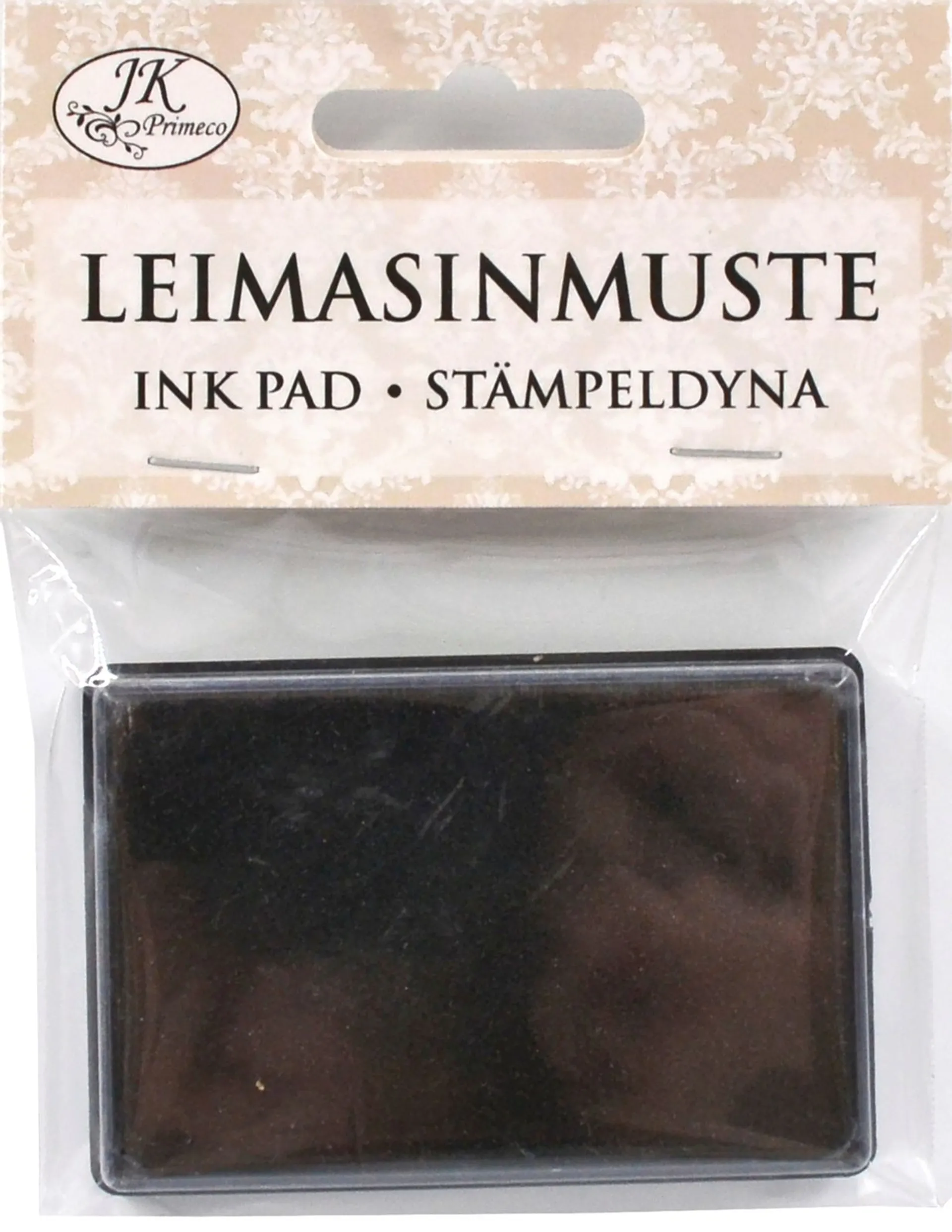 J.K. Primeco leimasinmuste 6 x 4 cm musta