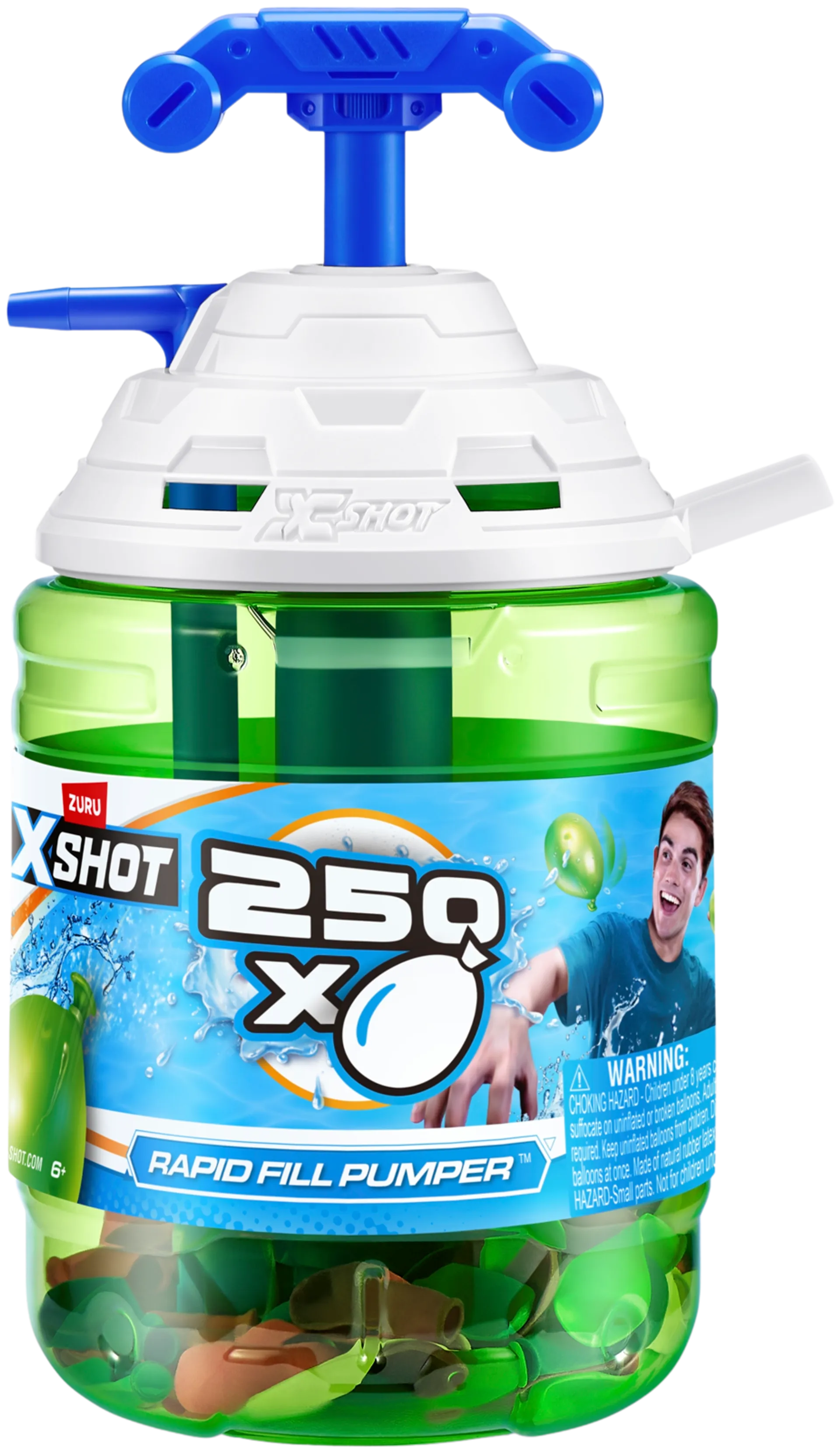 X-Shot vesi-ilmapallopumppu ja 250 vesi-ilmapalloa - 1