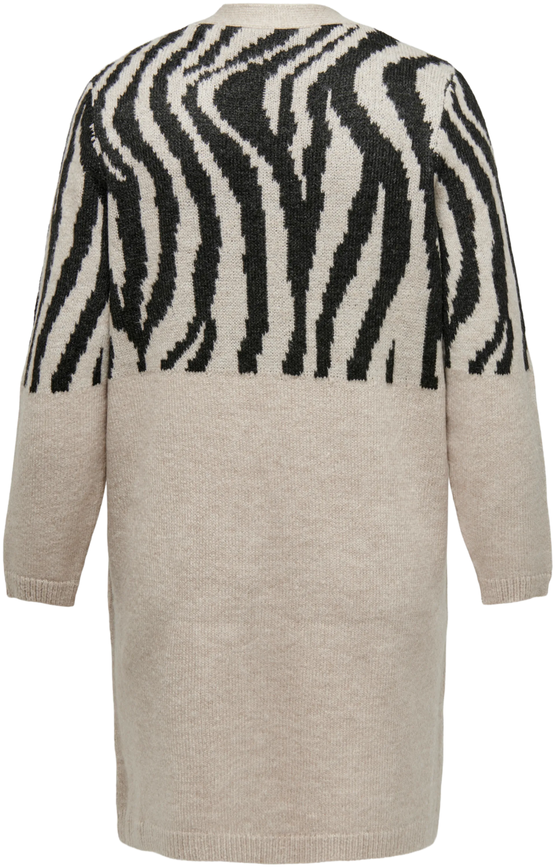 Only Carmakoma naisten neuletakki Carjade Zebra - Whitecap Gray - 2