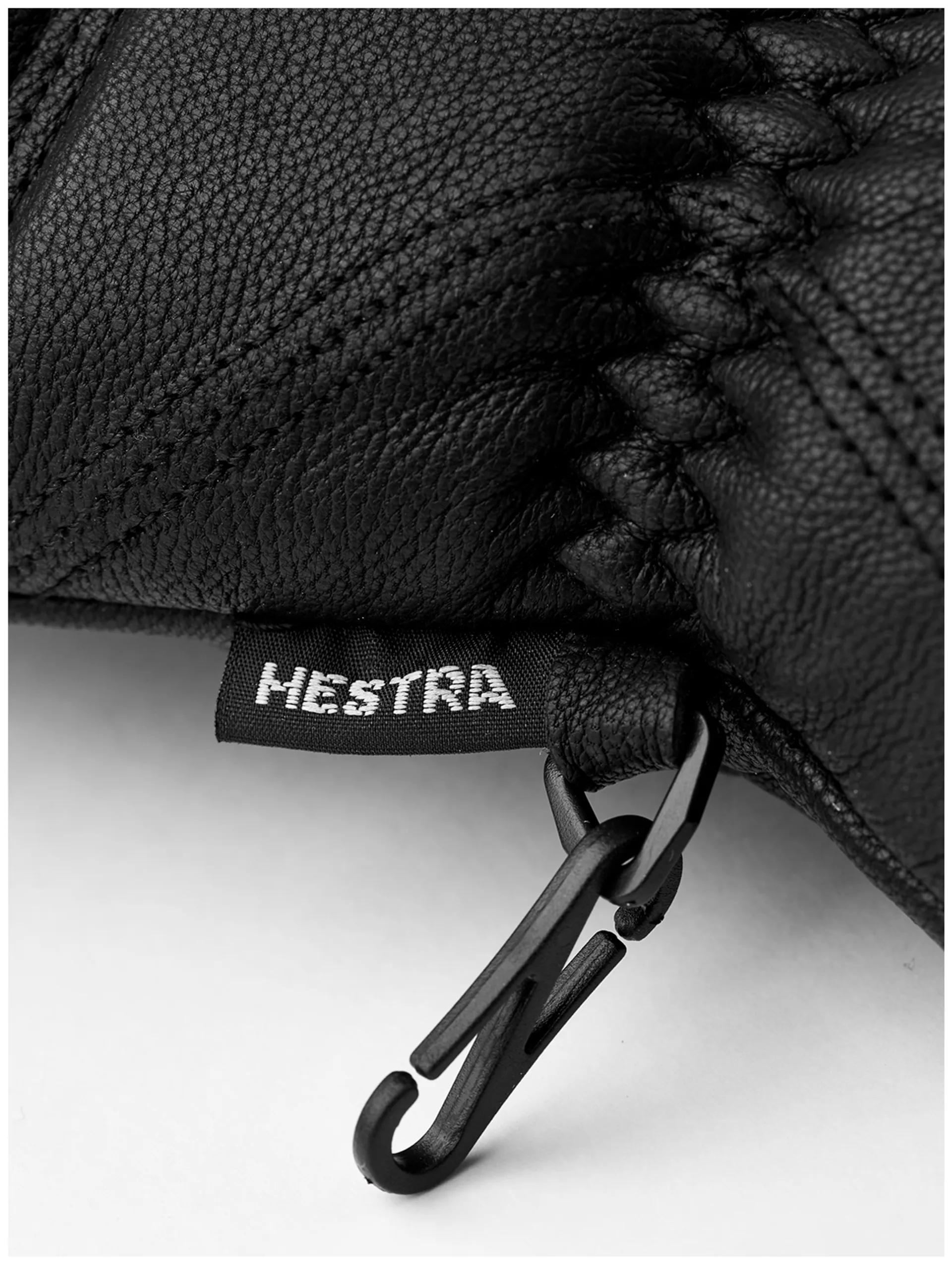 Hestra Leather Box Mitt unisex nahkarukkaset - BLACK - 5