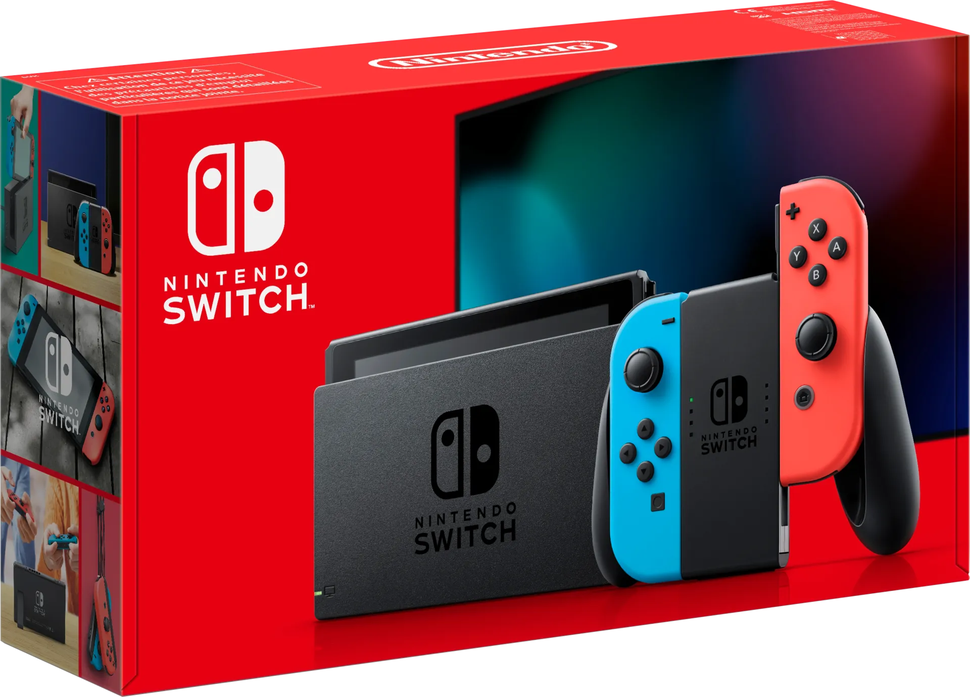 Nintendo Switch konsoli sini/puna Joy-Con ohjaimilla