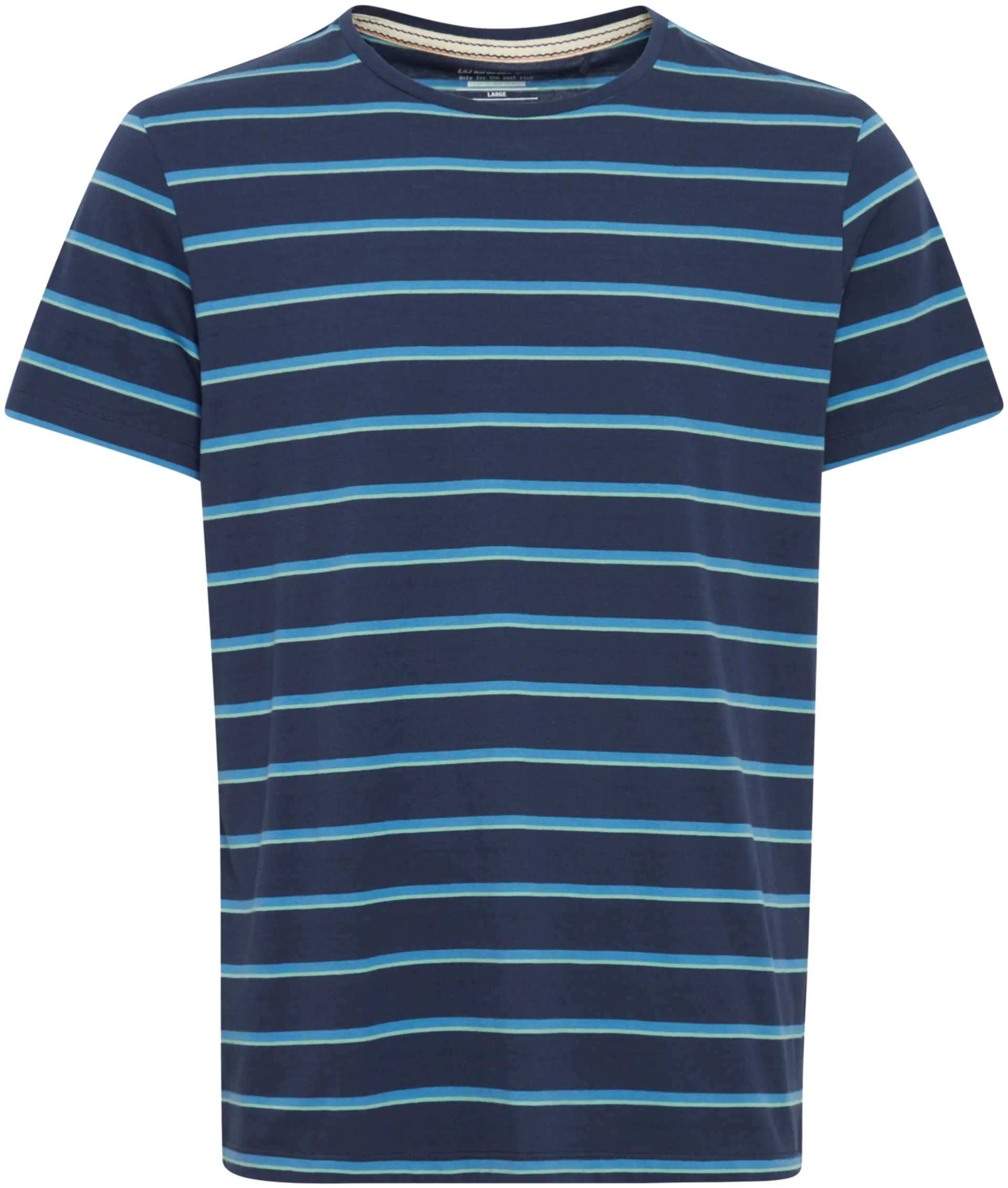 Blend miesten raidallinen t-paita 20716482 - Dress blues - 1