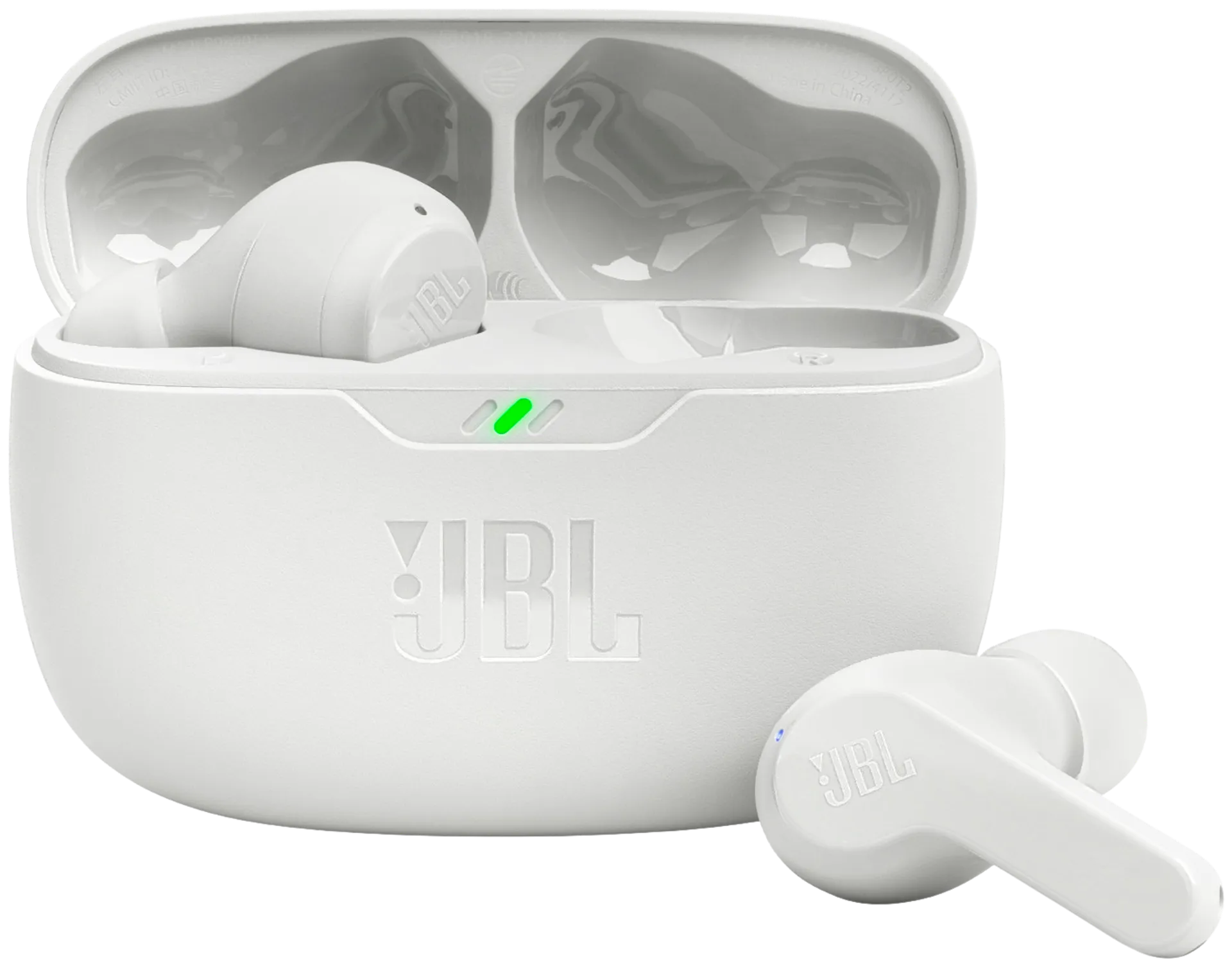 JBL Bluetooth nappikuulokkeet Vibe Beam valkoinen - 1