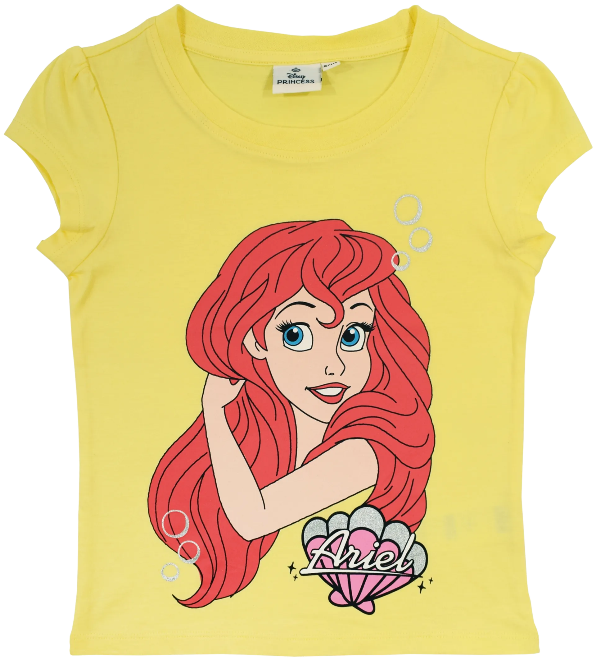 Disney Princess lasten t-paita EM-PRIN-23 - Keltainen