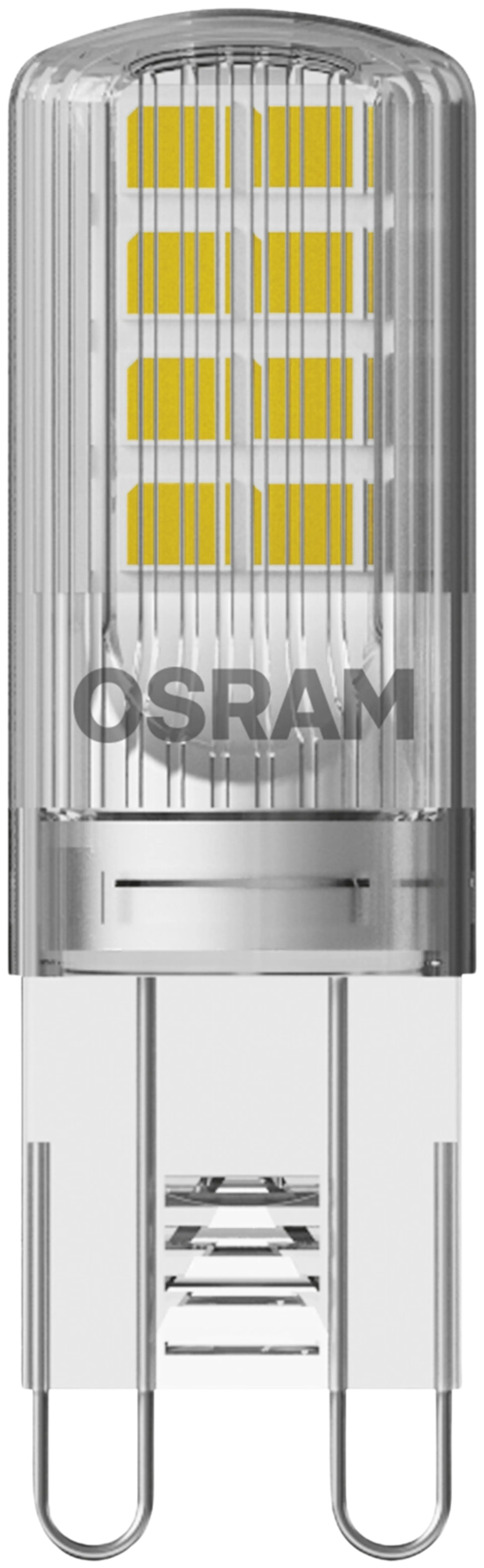 Osram LED PIN 2,6W/2700K G9 ei-himmennettävä kirkaskupuinen LED-pienoislamppu 2kpl/pkt - 1