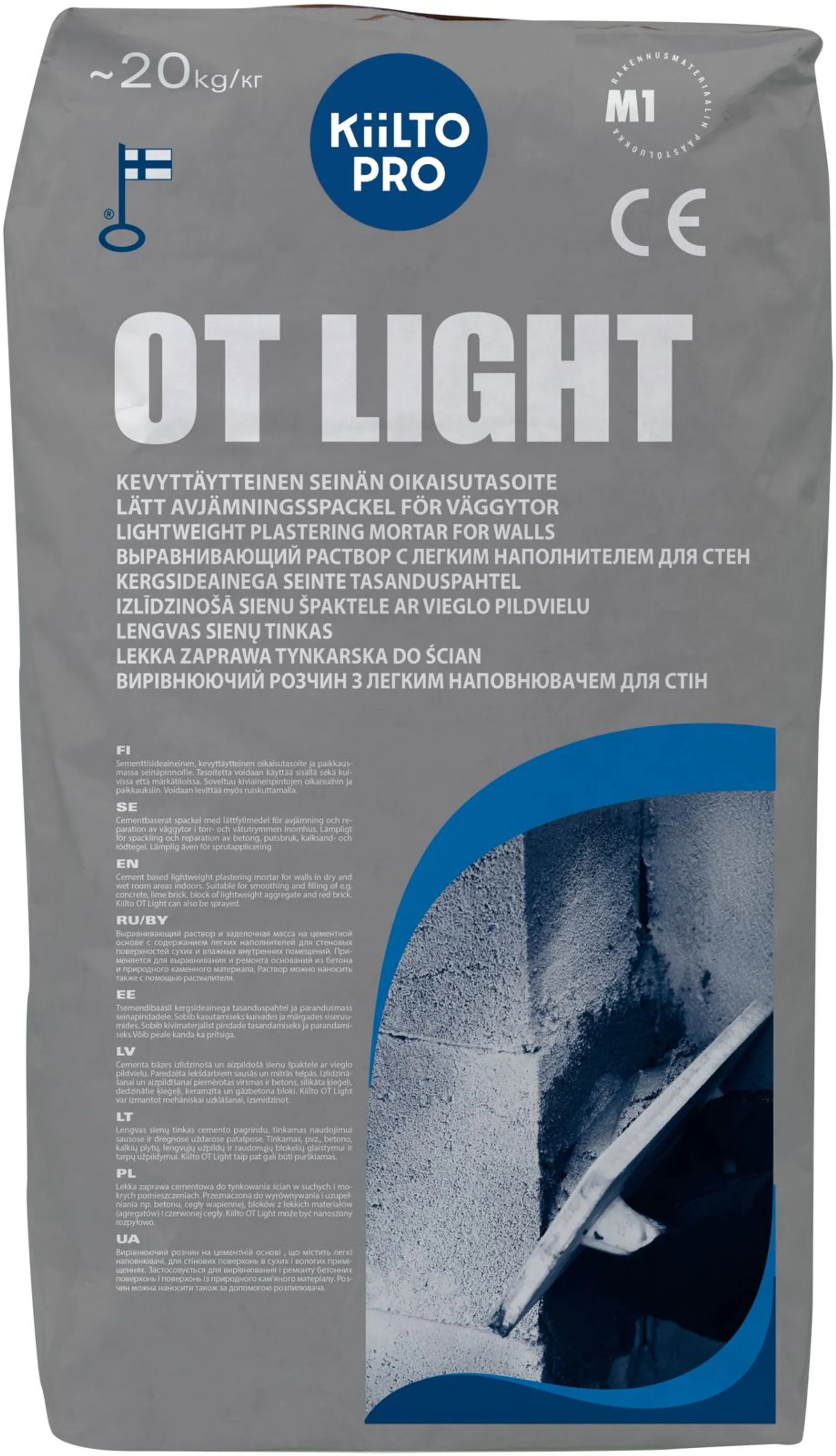 Kiilto OT Light oikaisutasoite 20 kg