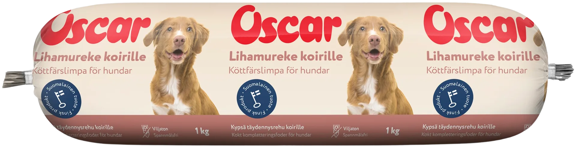 Oscar Lihamureke koirille täydennysrehu 1kg