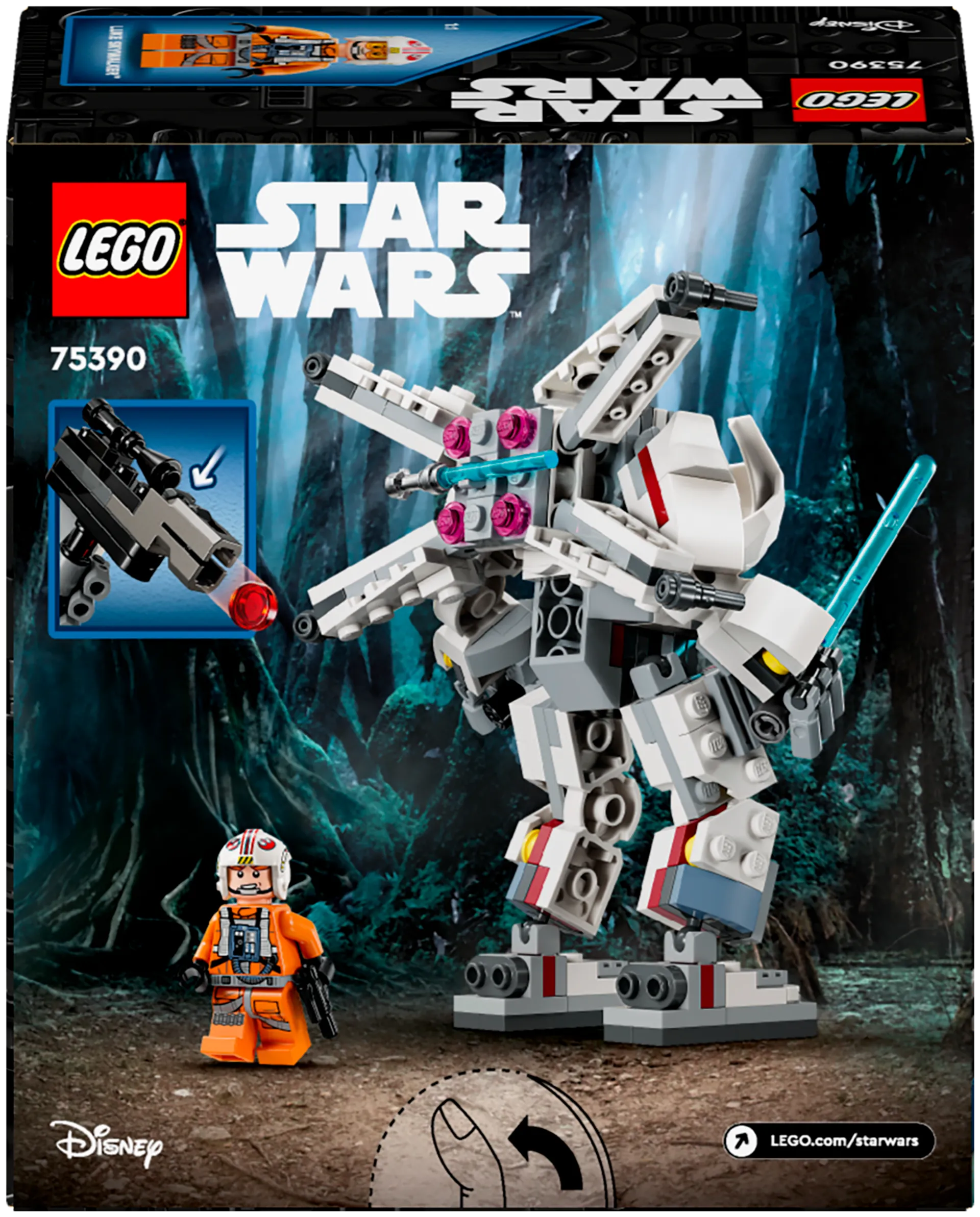 LEGO Star Wars 75390 Luke Skywalker™ X-wing™ robottiasussa - 3