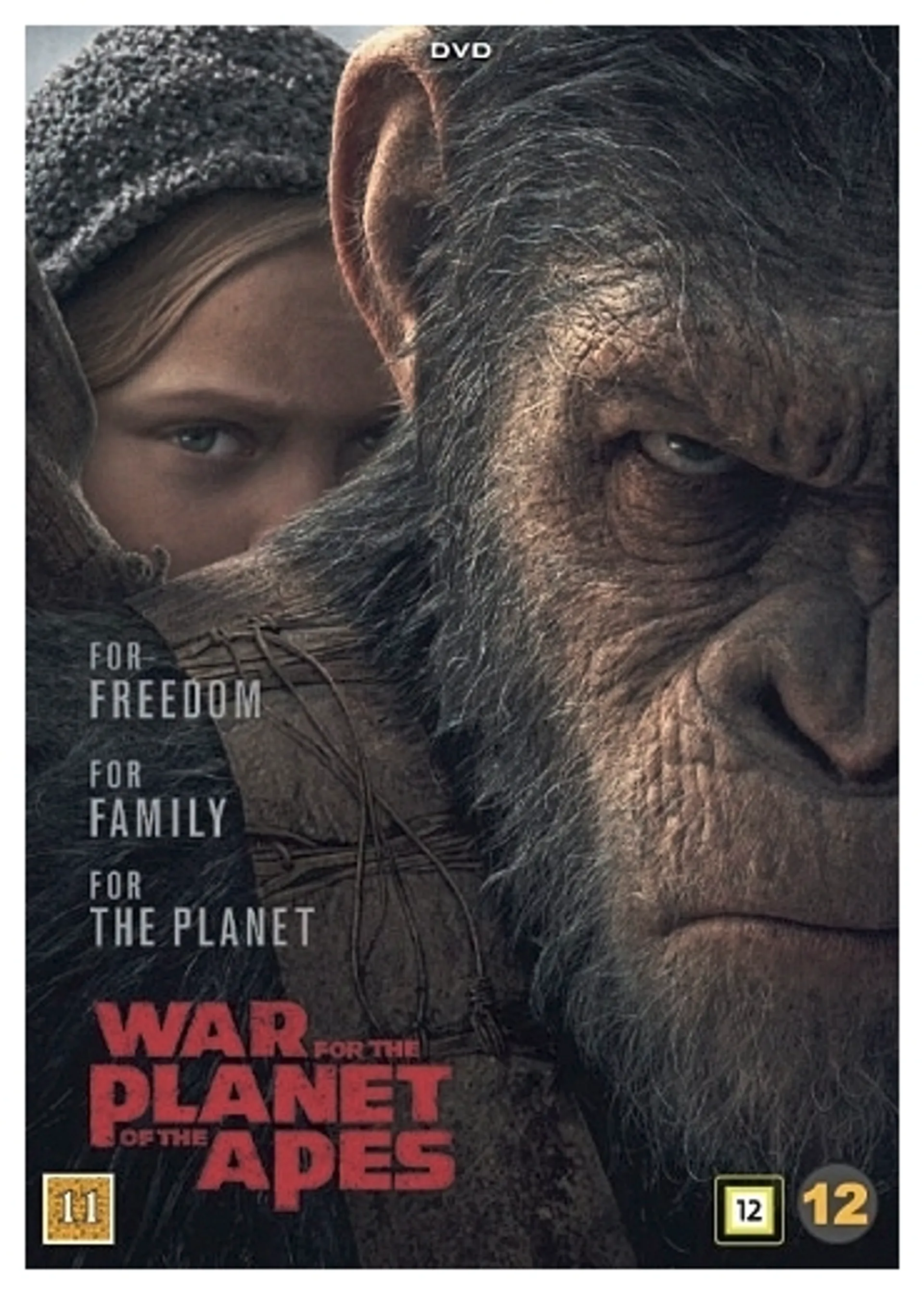 War of the Planet of the Apes DVD