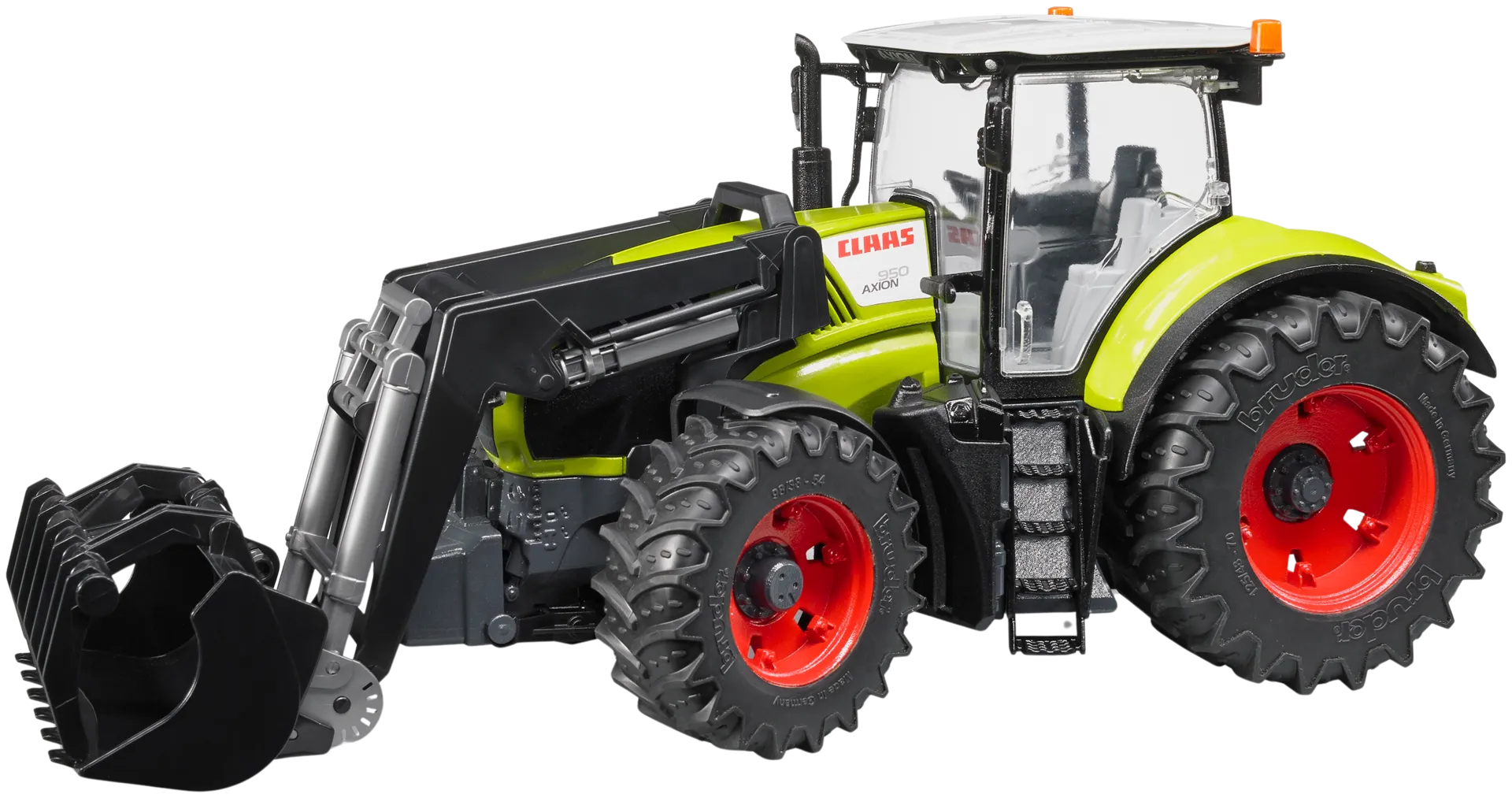 Bruder Claas Axion 950 traktori etukuormaajalla