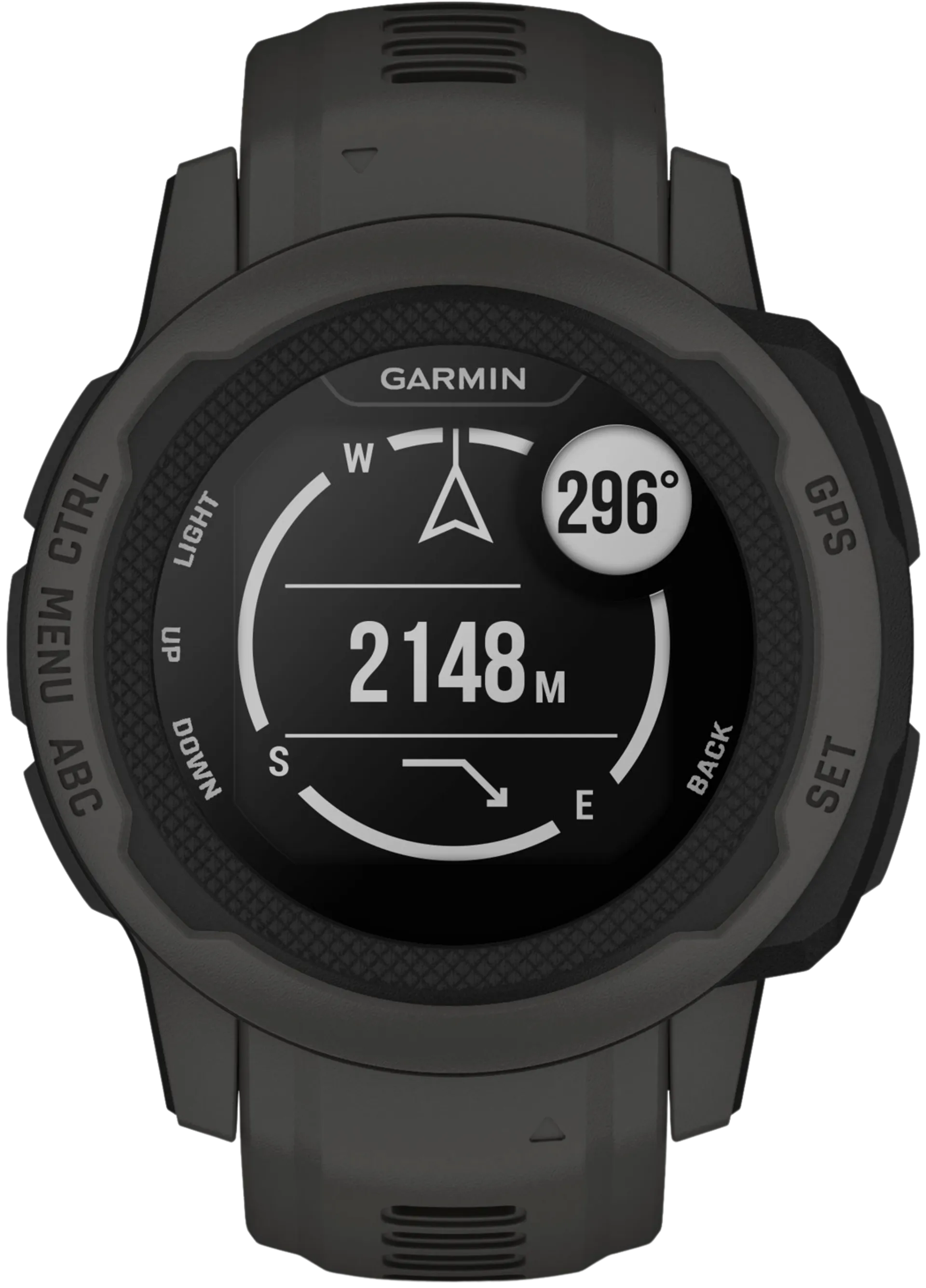 Garmin Instinct 2s multisport GPS kello, tummanharmaa - 2