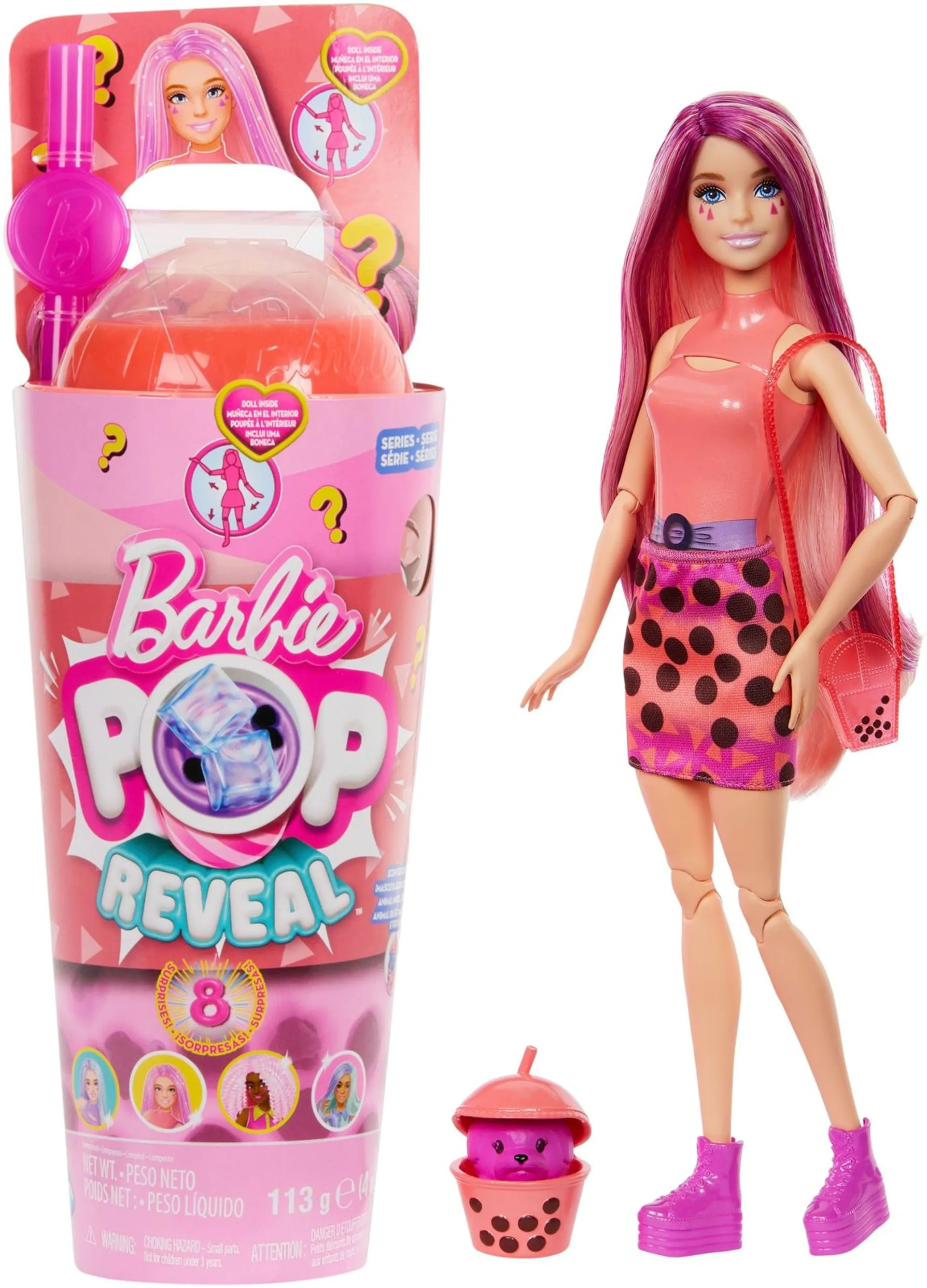 Barbie Pop Reveal Boba -nukke - 1