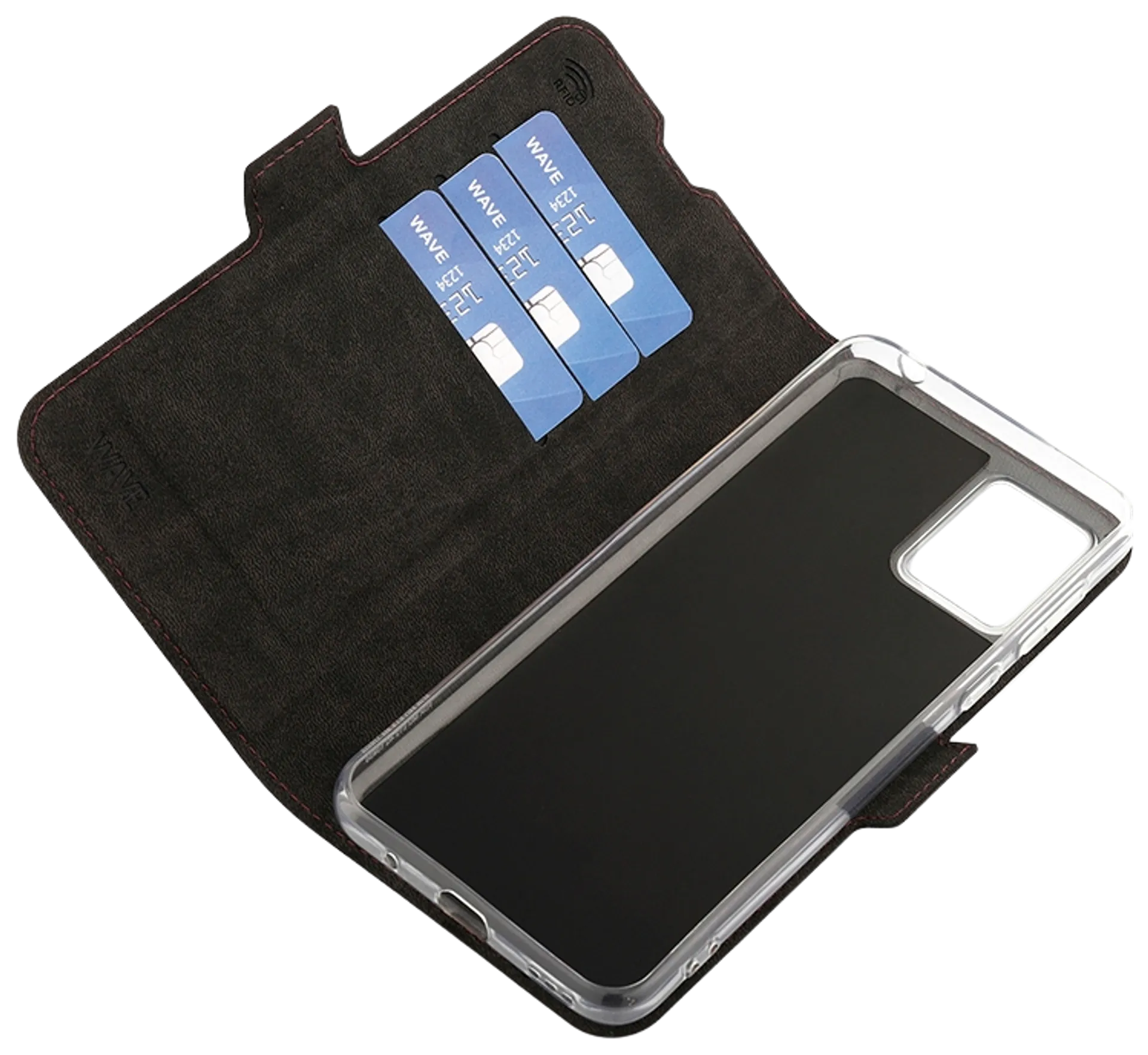 Wave Book Case, Motorola Moto E13, Smoky Sangria - 4