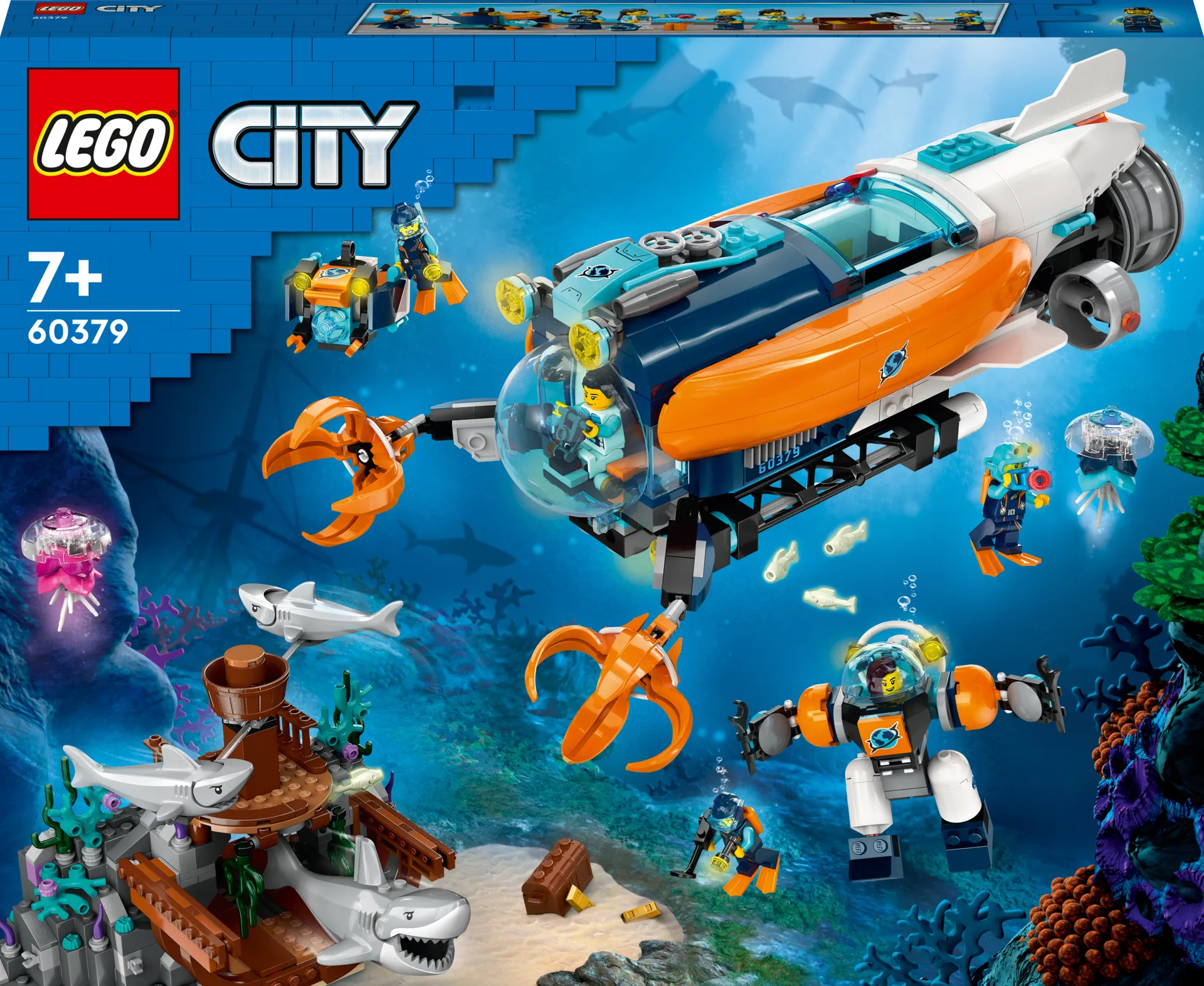 LEGO® City 60379 Syvänmeren tutkimussukellusvene - 1
