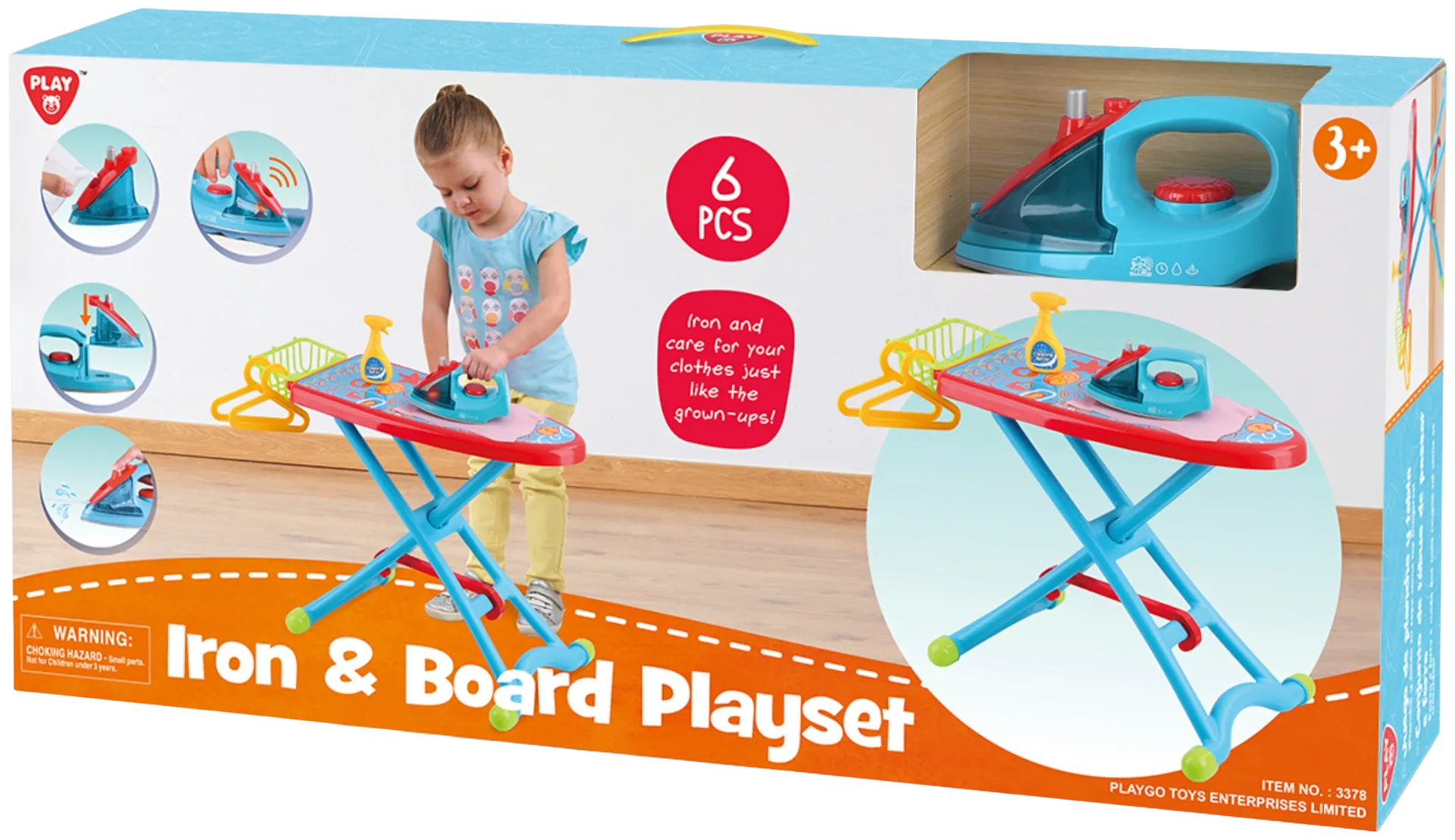 Lasten leikkisetti Iron & board playset