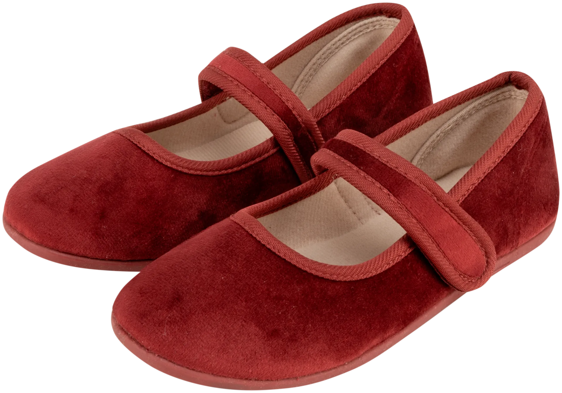 TEX lasten samettiballerinat I907488 - RED DARK - 1