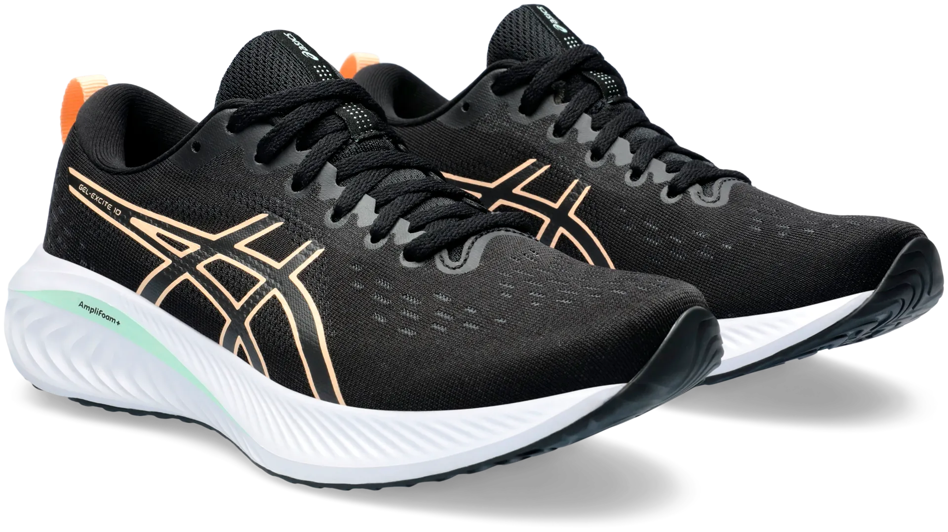 Asics naisten juoksujalkine Gel-Excite 10 - BLACK/APRICOT CRUSH - 4