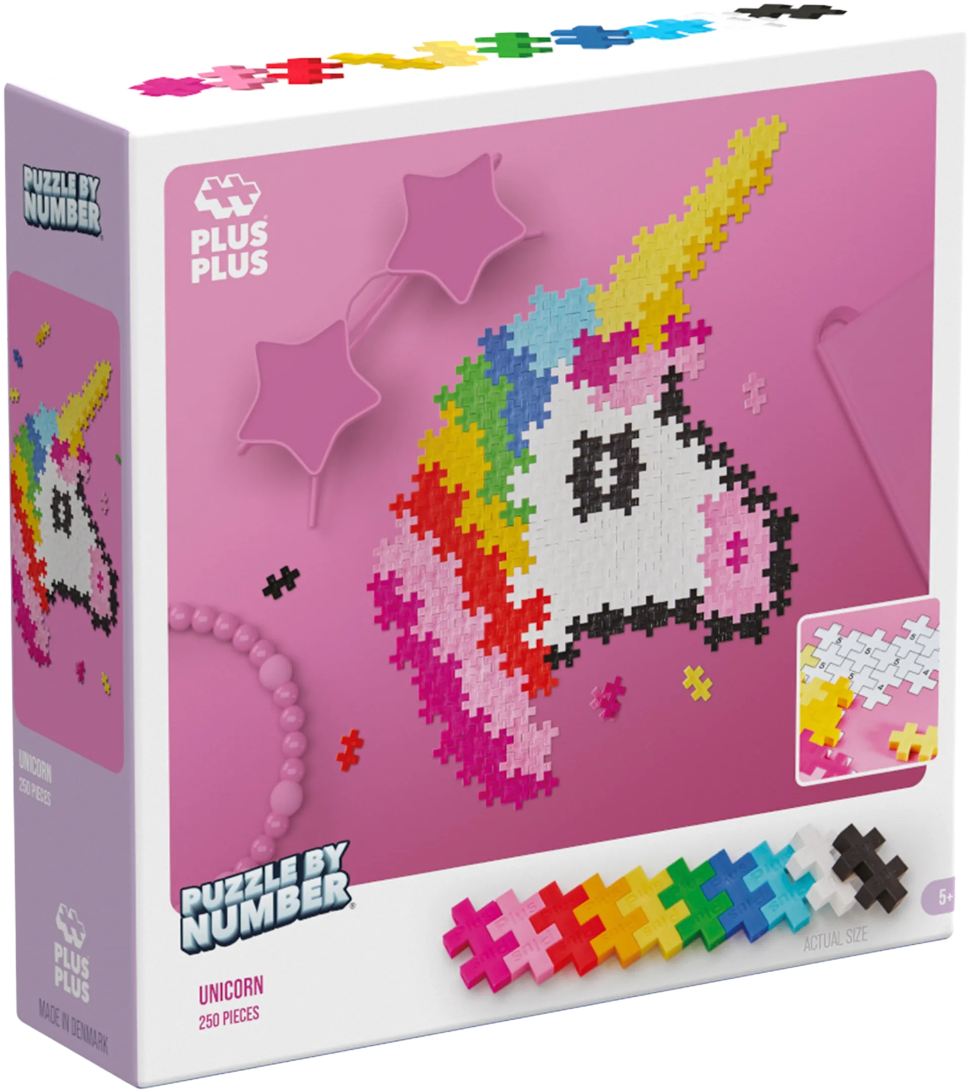 Plus-plus puzzle by number yksisarvinen - 1