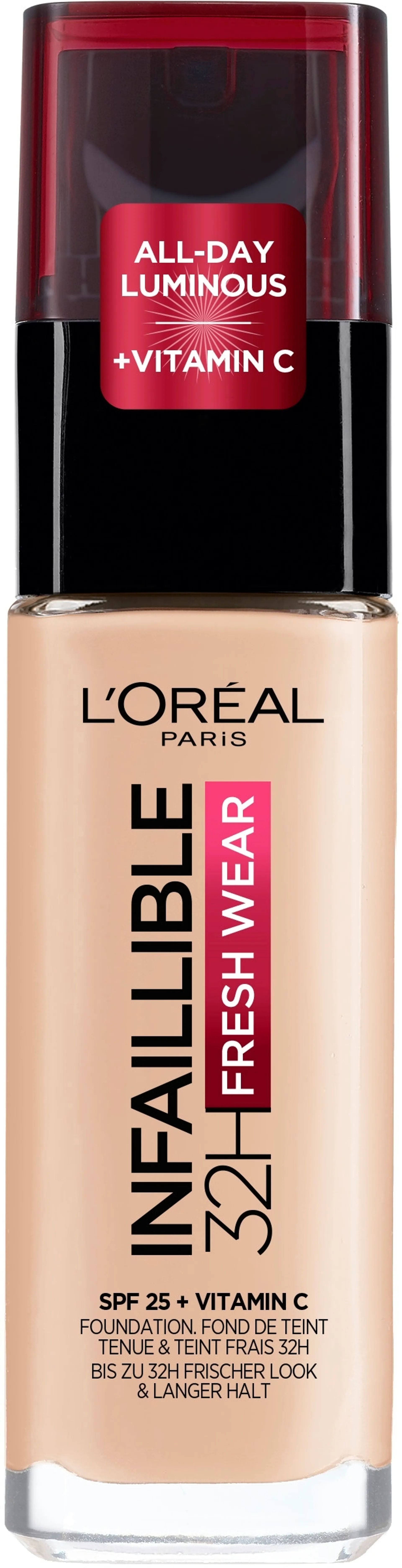 L'Oréal Paris Infaillible Fresh Wear 020 Ivory meikkivoide 30ml - 1