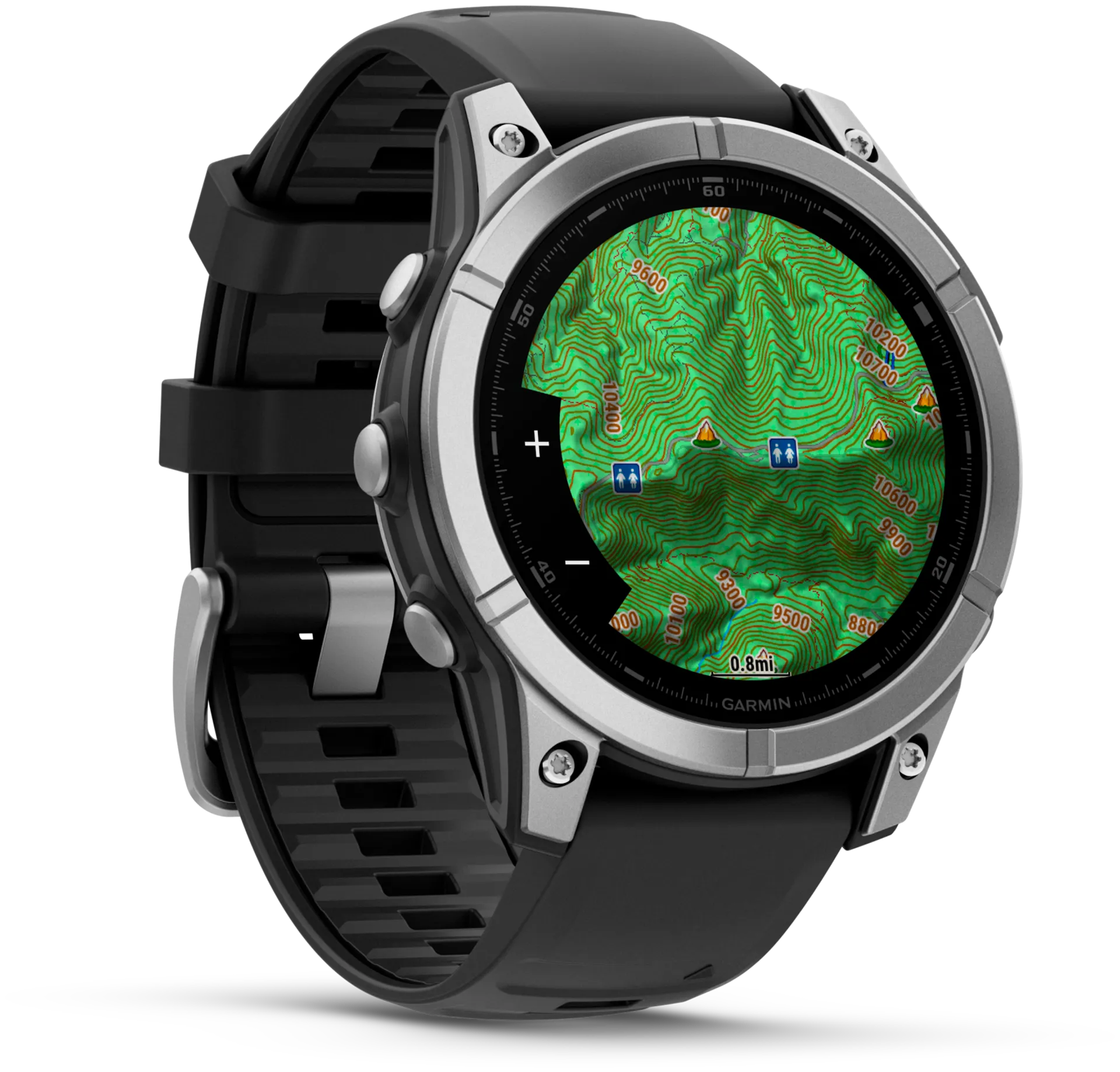 Garmin urheilukello Fenix E AMOLED 47 mm ruostumaton teräs/musta - 5