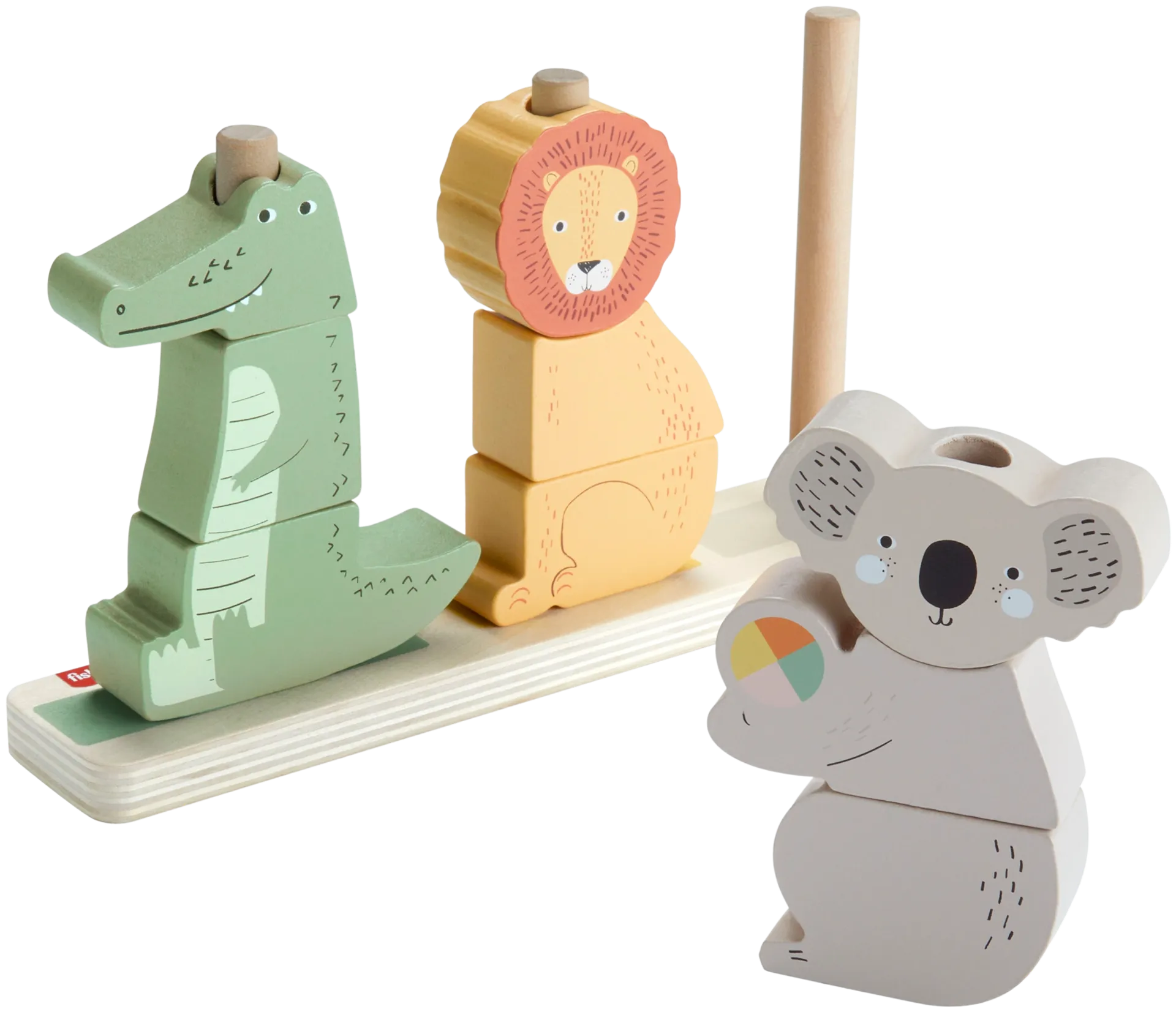 Fisher-Price Stack & Sort puiset pinottavat eläimet - 1