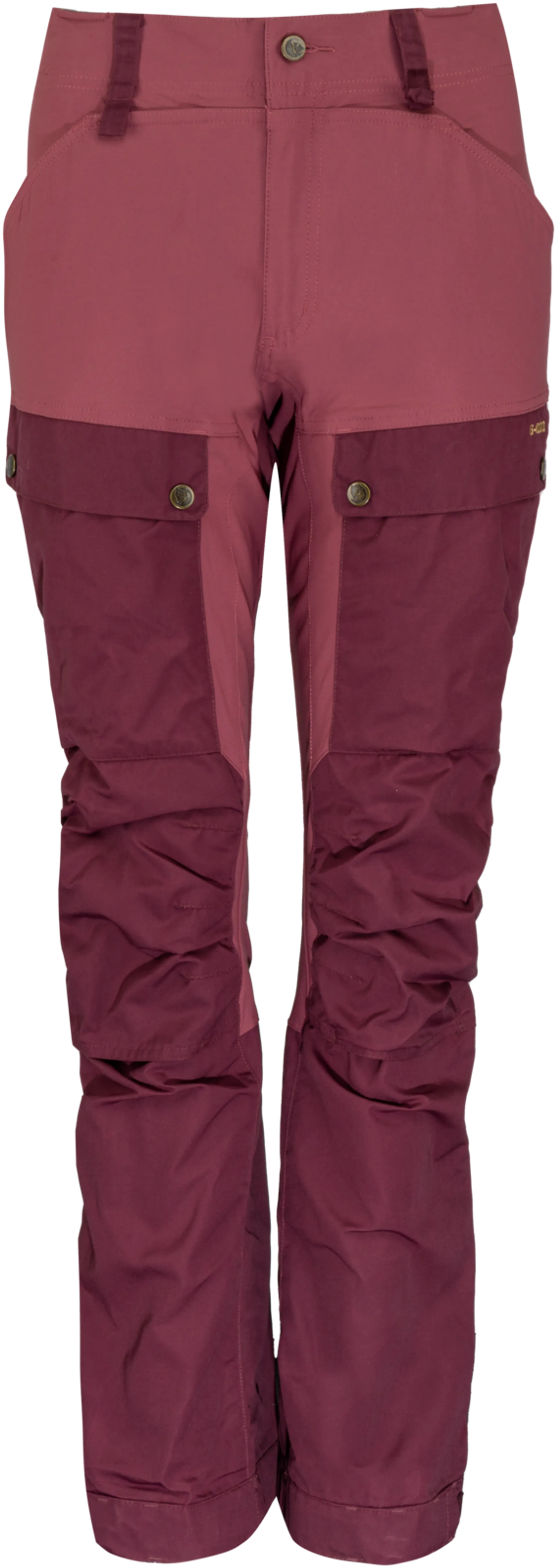 Fjällräven naisten ulkoiluhousut Keb Trousers Curved W, lyhyt lahjemitta - Port-Mesa Purple