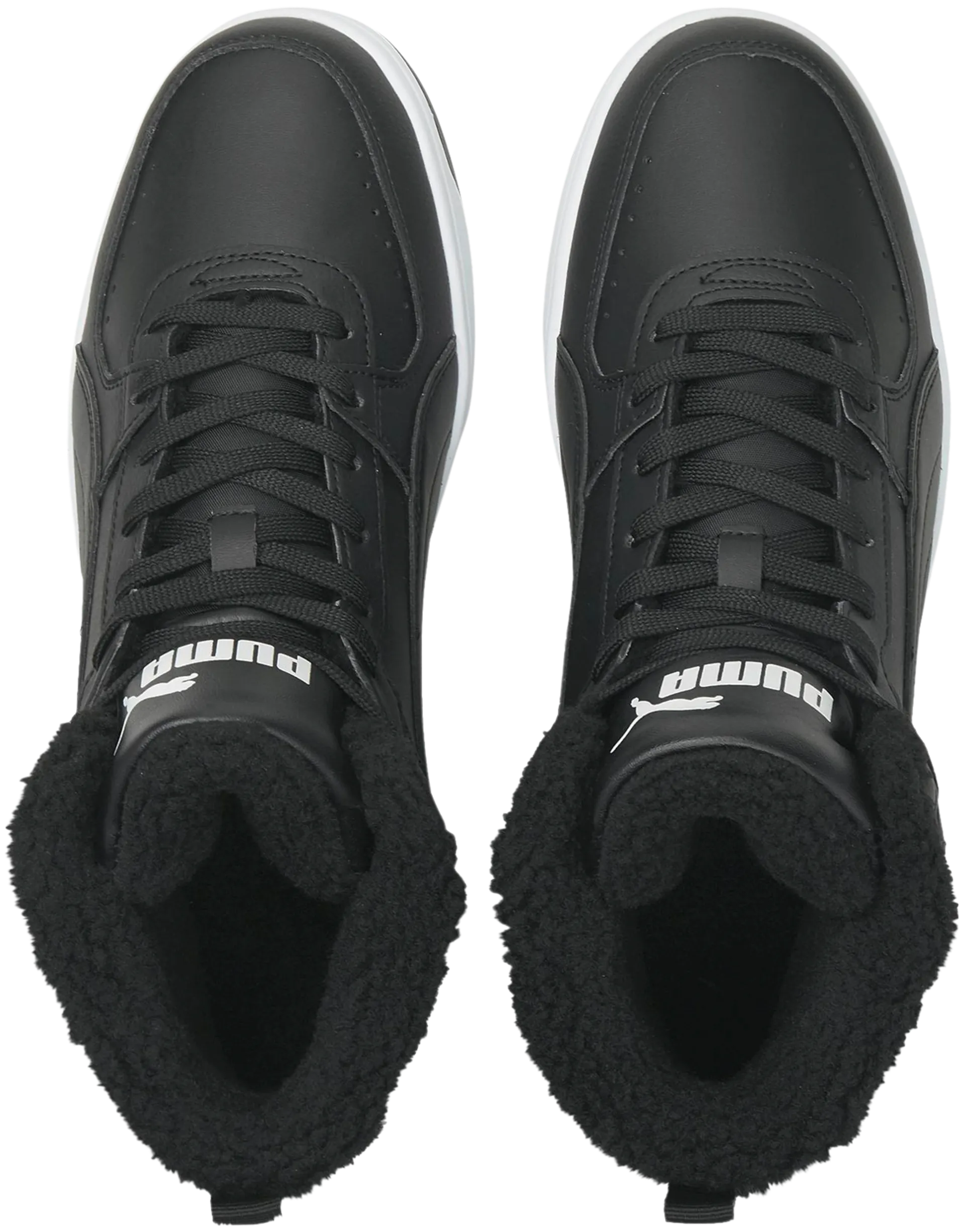 Puma miesten talvijalkine Rebound Joy Fur - Puma Black-Puma Wh - 6