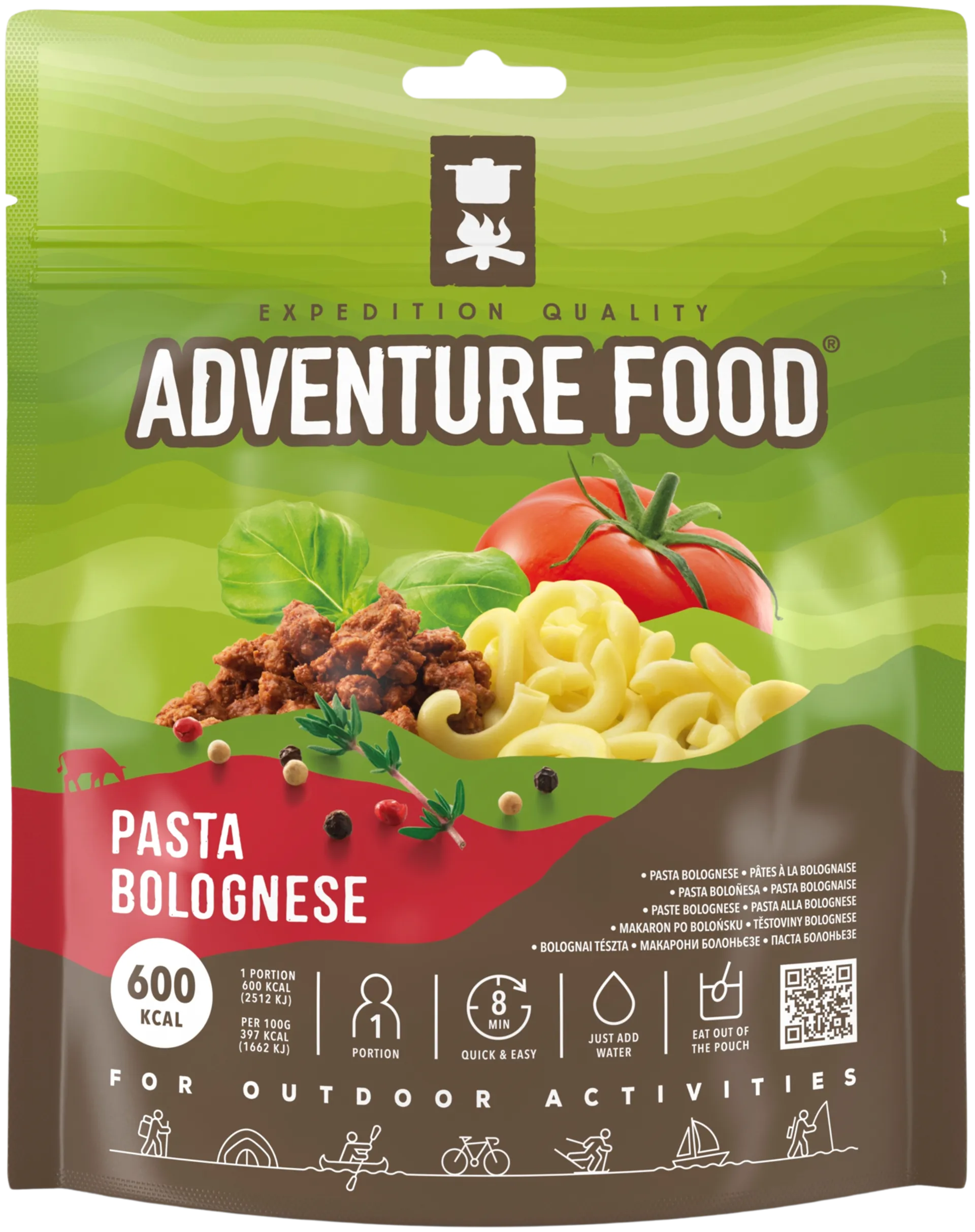 Adventure Food Pasta Bolognese, 600 kcal - 1
