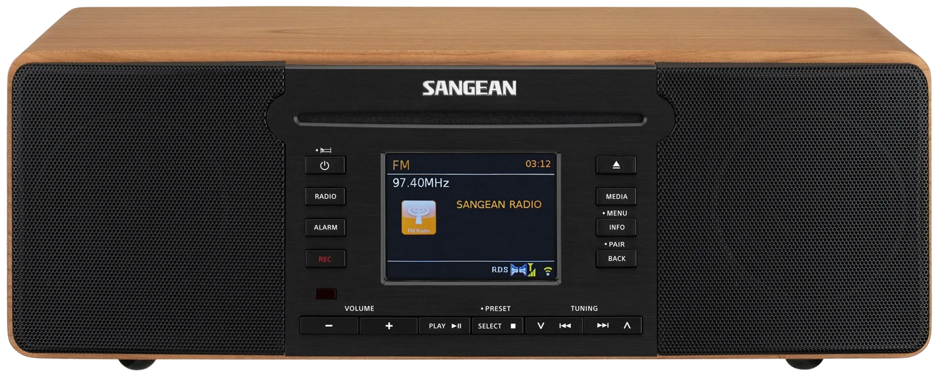 Sangean radio CD-soittimella DDR-66BT pähkinä - 2