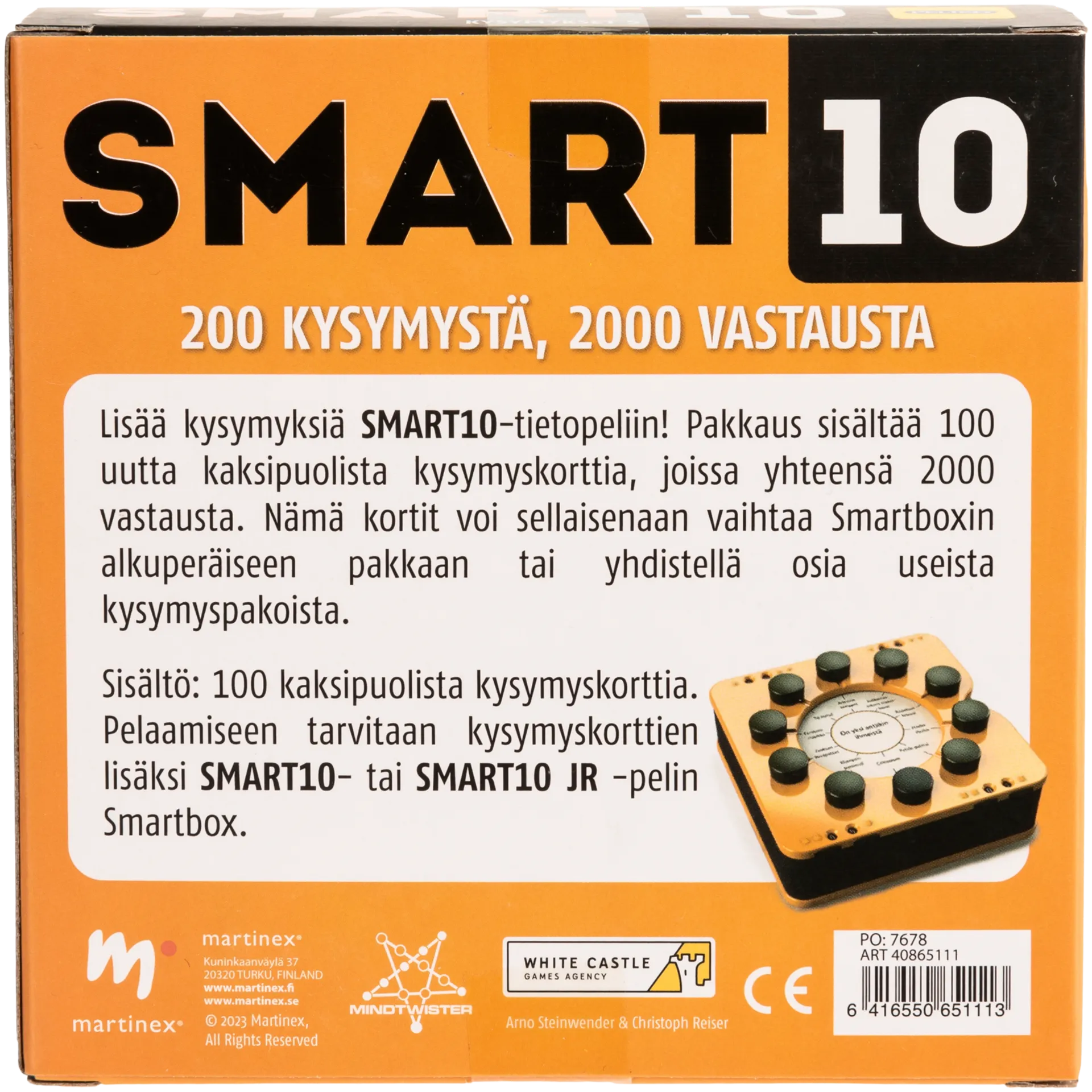 Peliko seurapeli Smart10 kysymykset 5 - 3