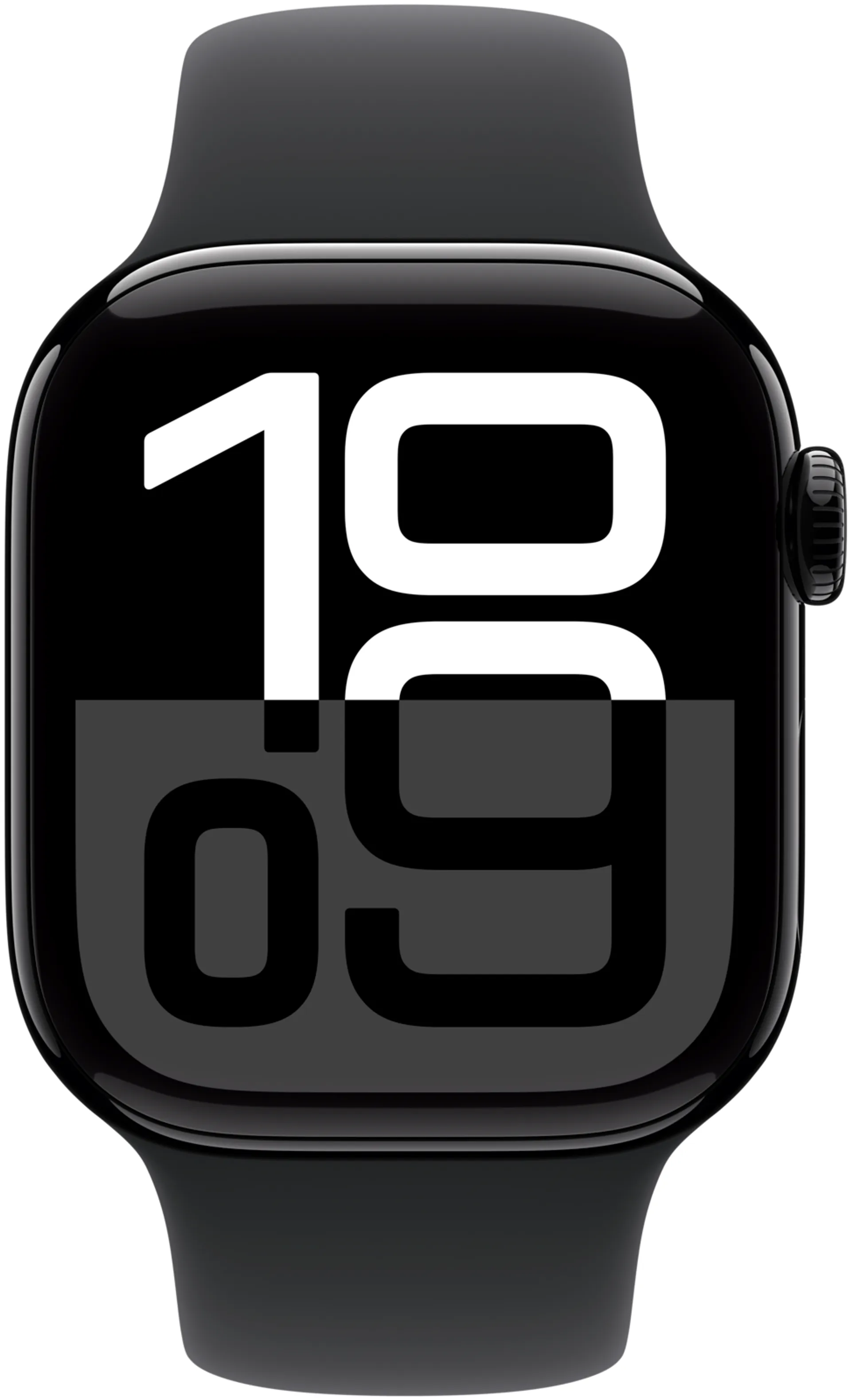 Apple Watch Series 10 GPS 42mm Jet Black alumiinikotelo, Black Sport ranneke - M/L - MWWF3QN/A - 1