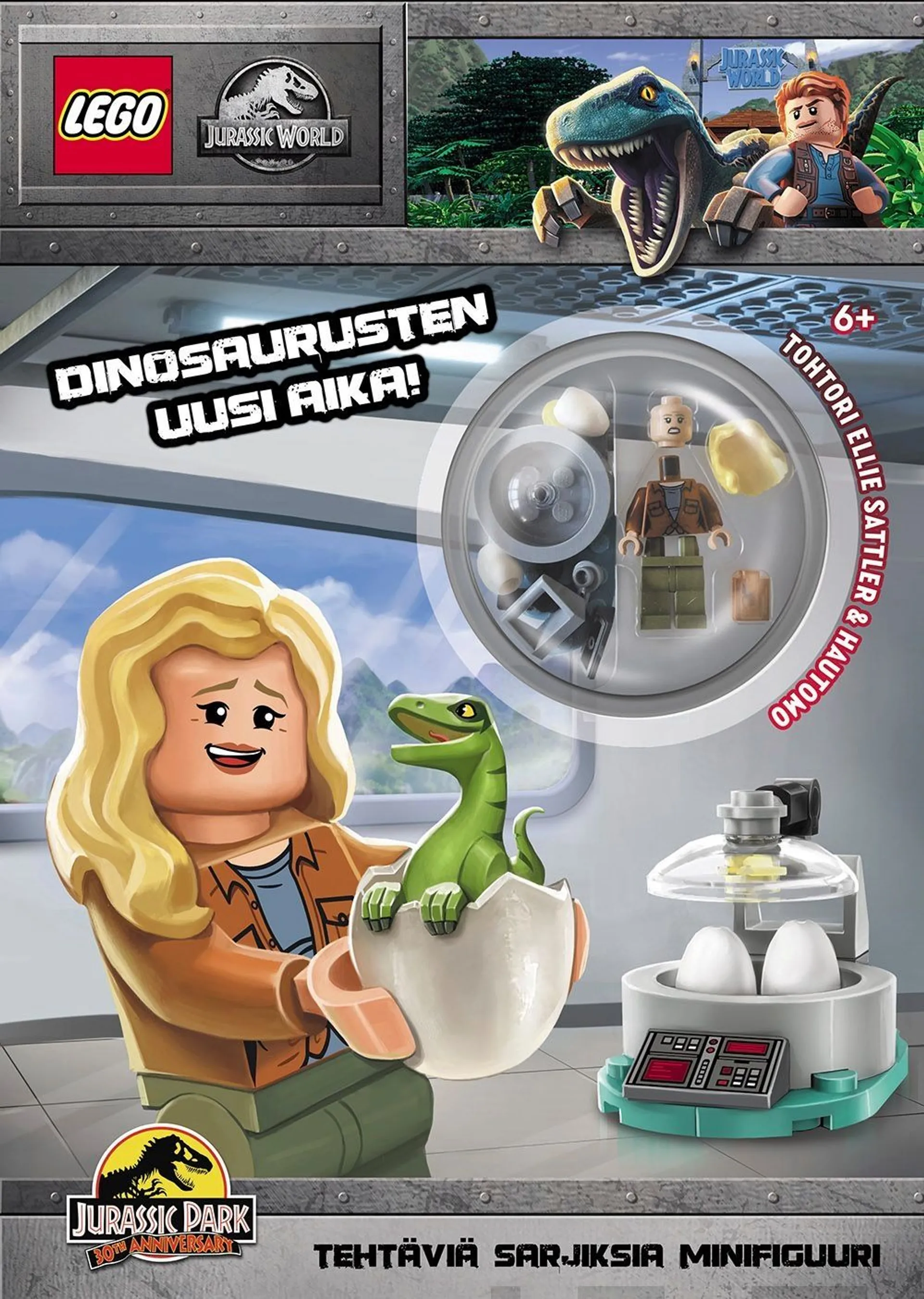 LEGO Jurassic World Dinosaurusten uusi aika! -puuhakirja lelulla