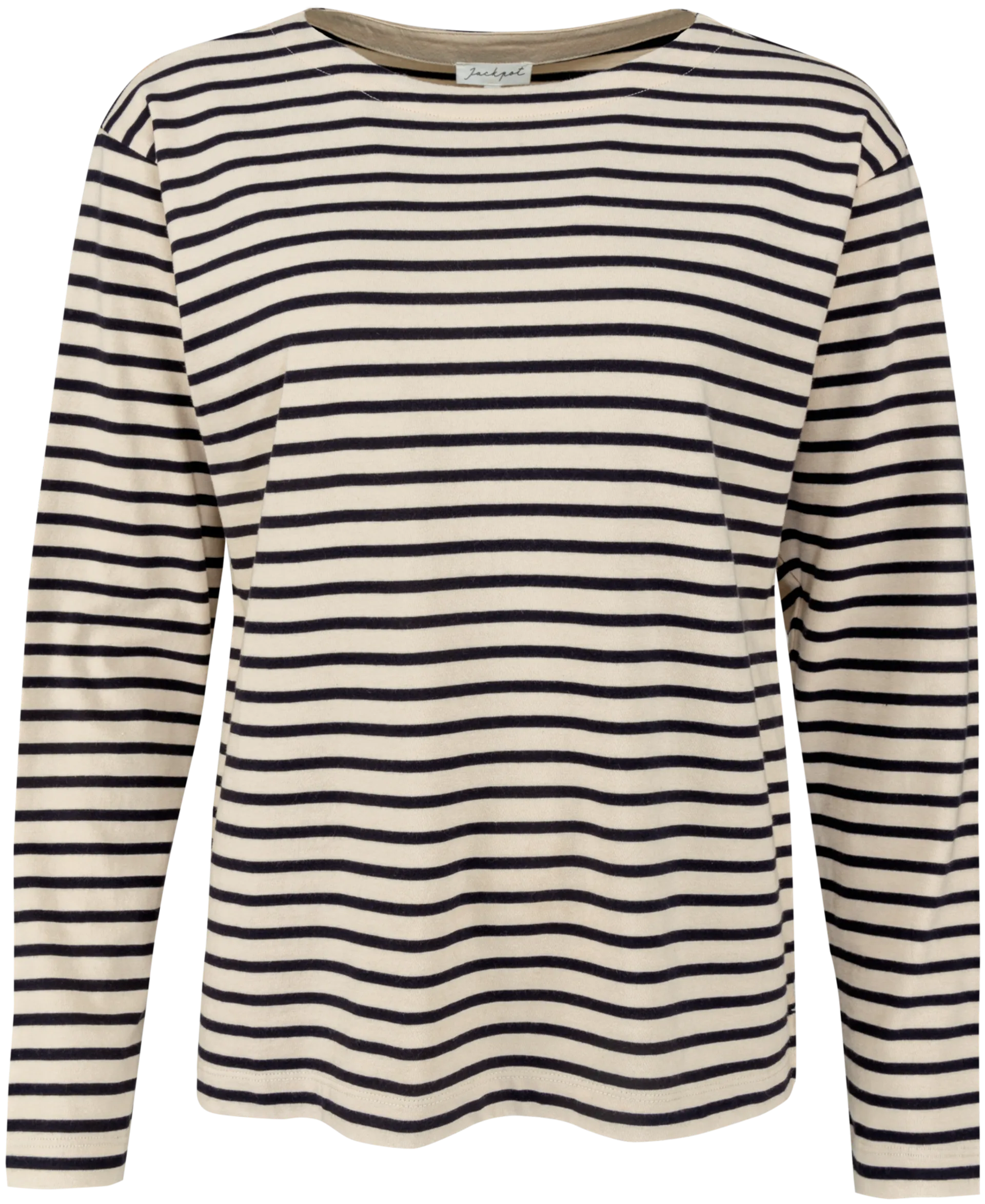 Jackpot naisten trikoopusero Fiona 7 J0316 - Navy stripe - 1