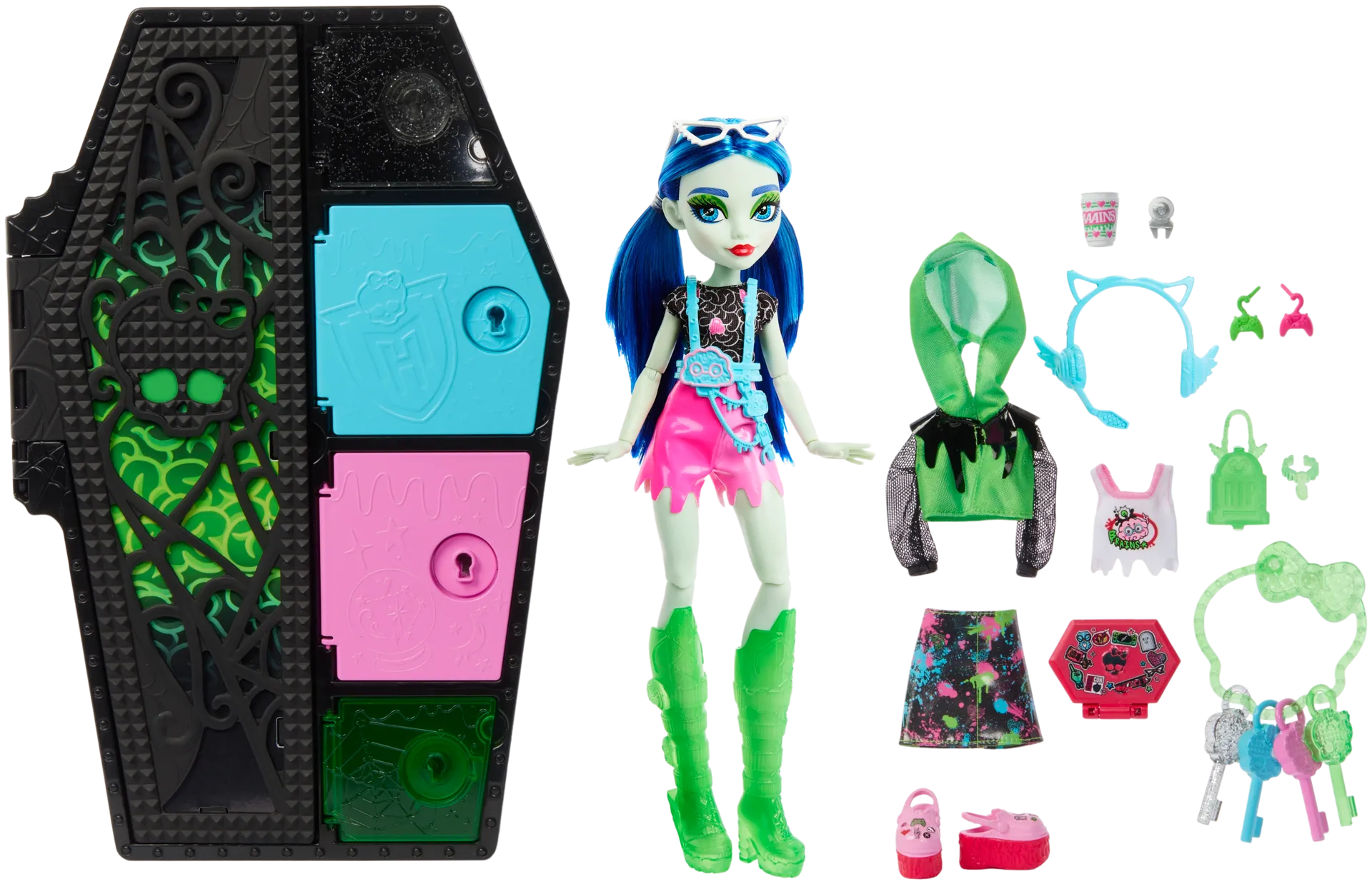 Monster High Skulltimate Secrets Ghoulia -muotinukke - 2