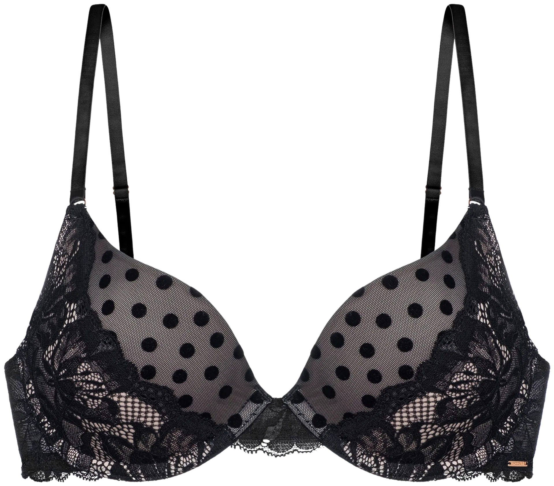 Dorina naisten push up -rintaliivit Yasmine - BLACK - 1