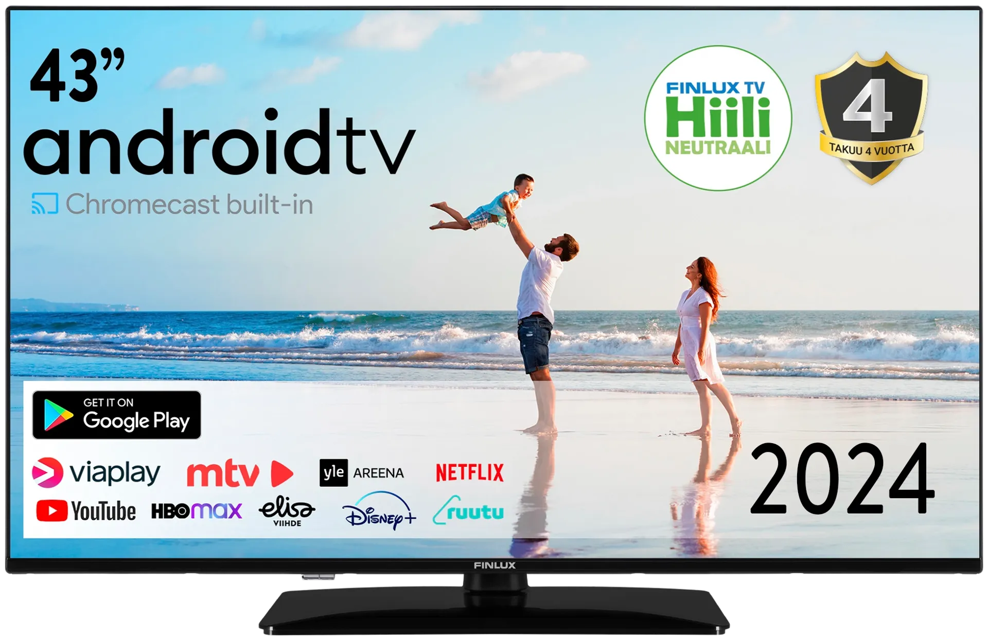 Finlux 43" 4K UHD Android Smart TV 43G9.1ECMI - 1