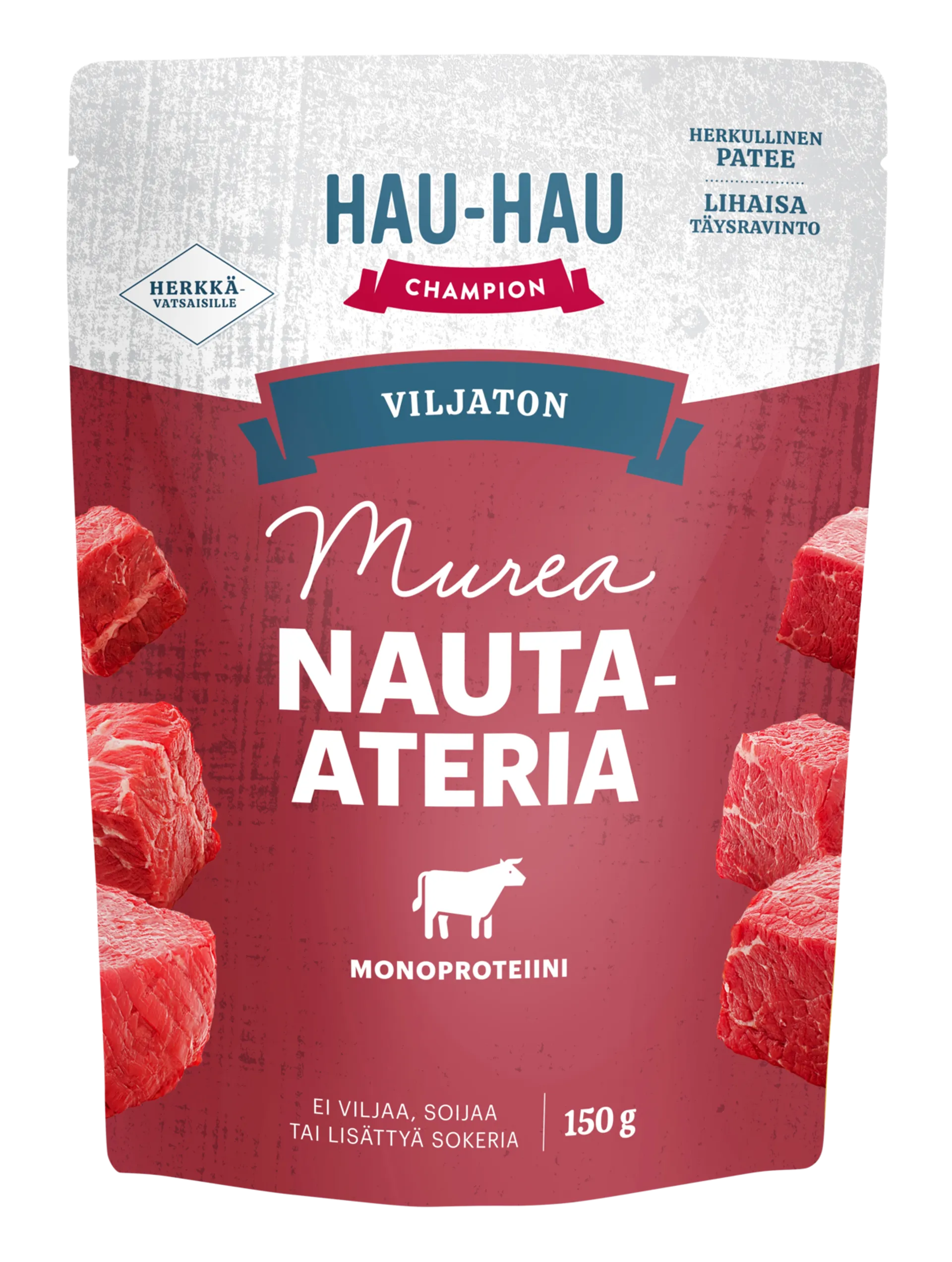 Hau-Hau Champion Viljaton Murea Nauta-ateria 150 g