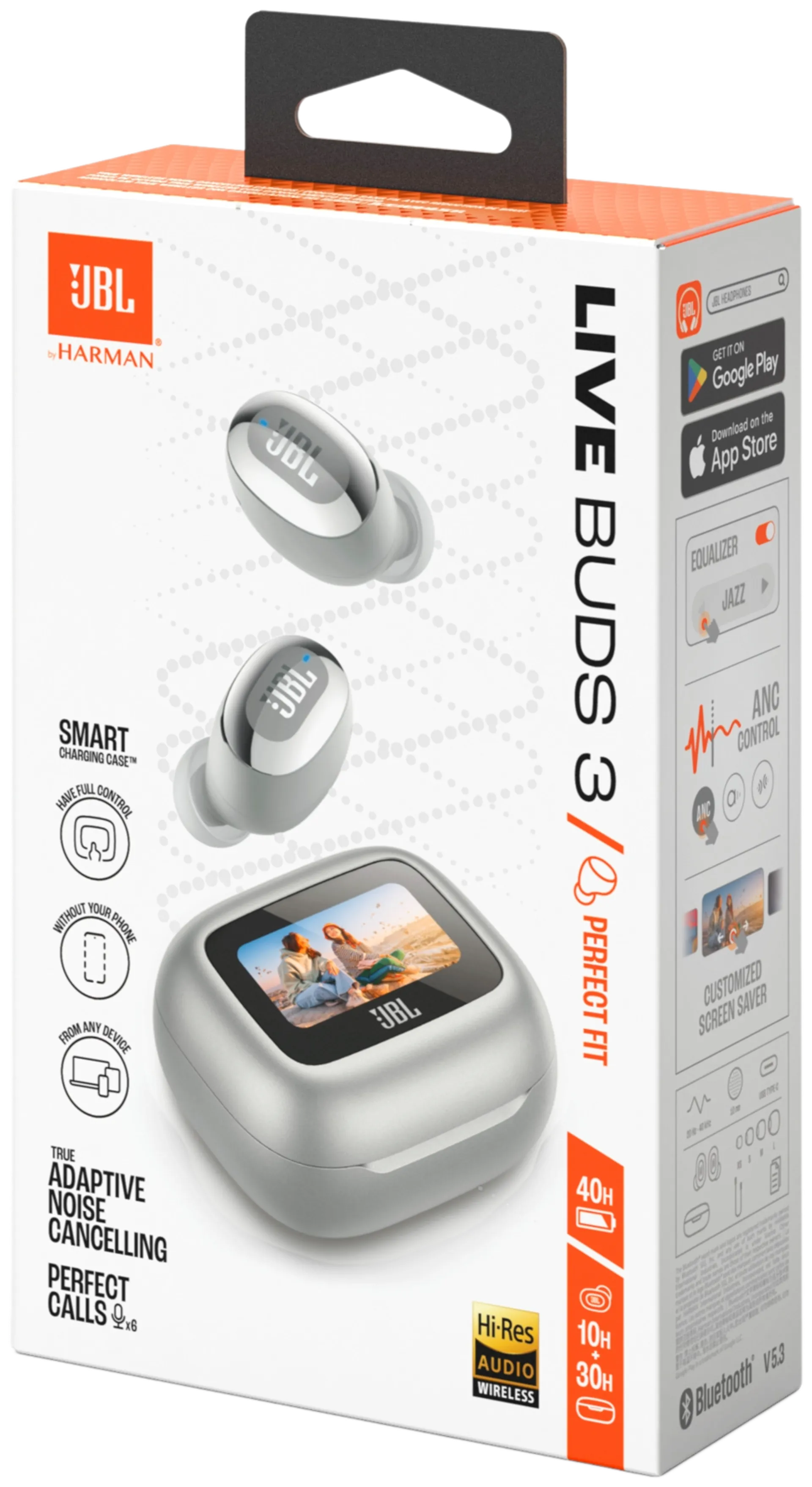 JBL Bluetooth vastamelunappikuulokkeet Live Buds 3 hopea - 8