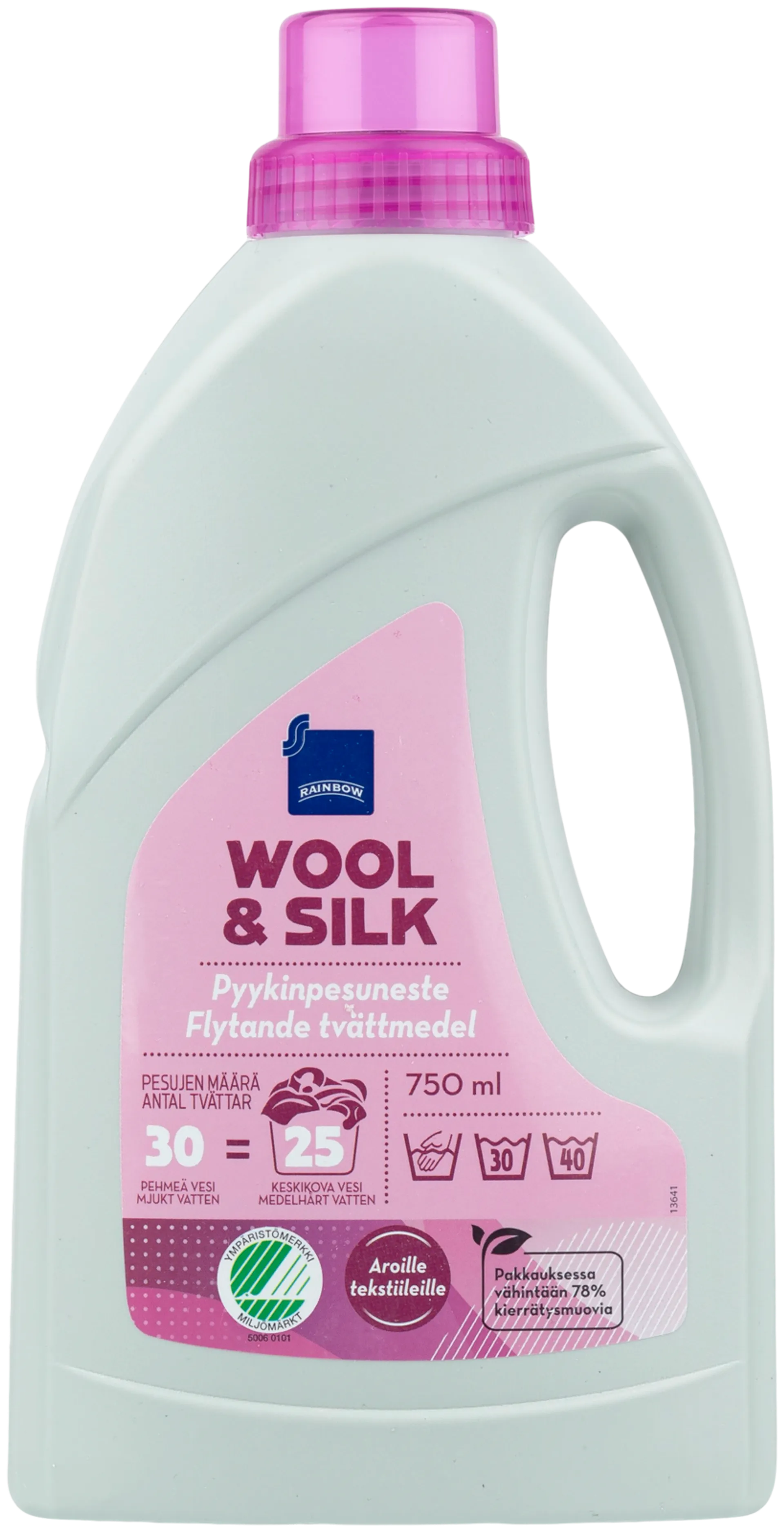 Rainbow Wool & Silk hienopyykinpesuneste 750 ml