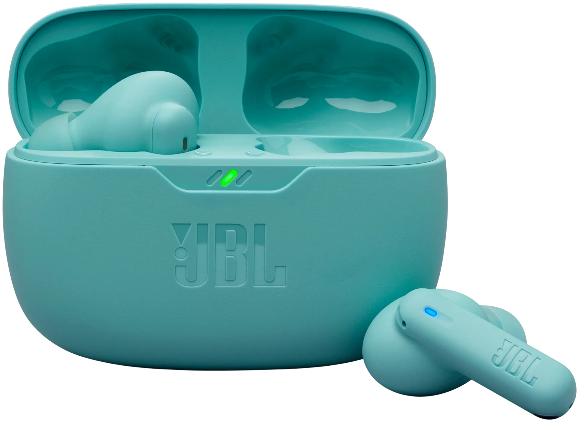 JBL Bluetooth vastamelunappikuulokkeet Vibe Beam 2 turkoosi - 1