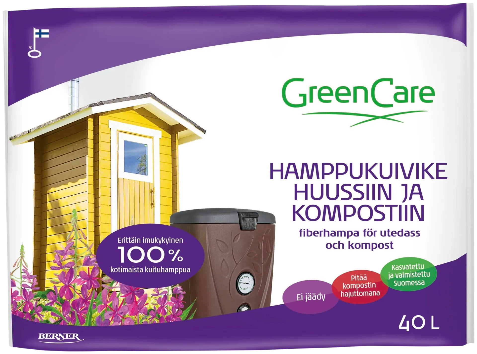 GreenCare Hamppukuivike huussiin ja kompostiin 40 l