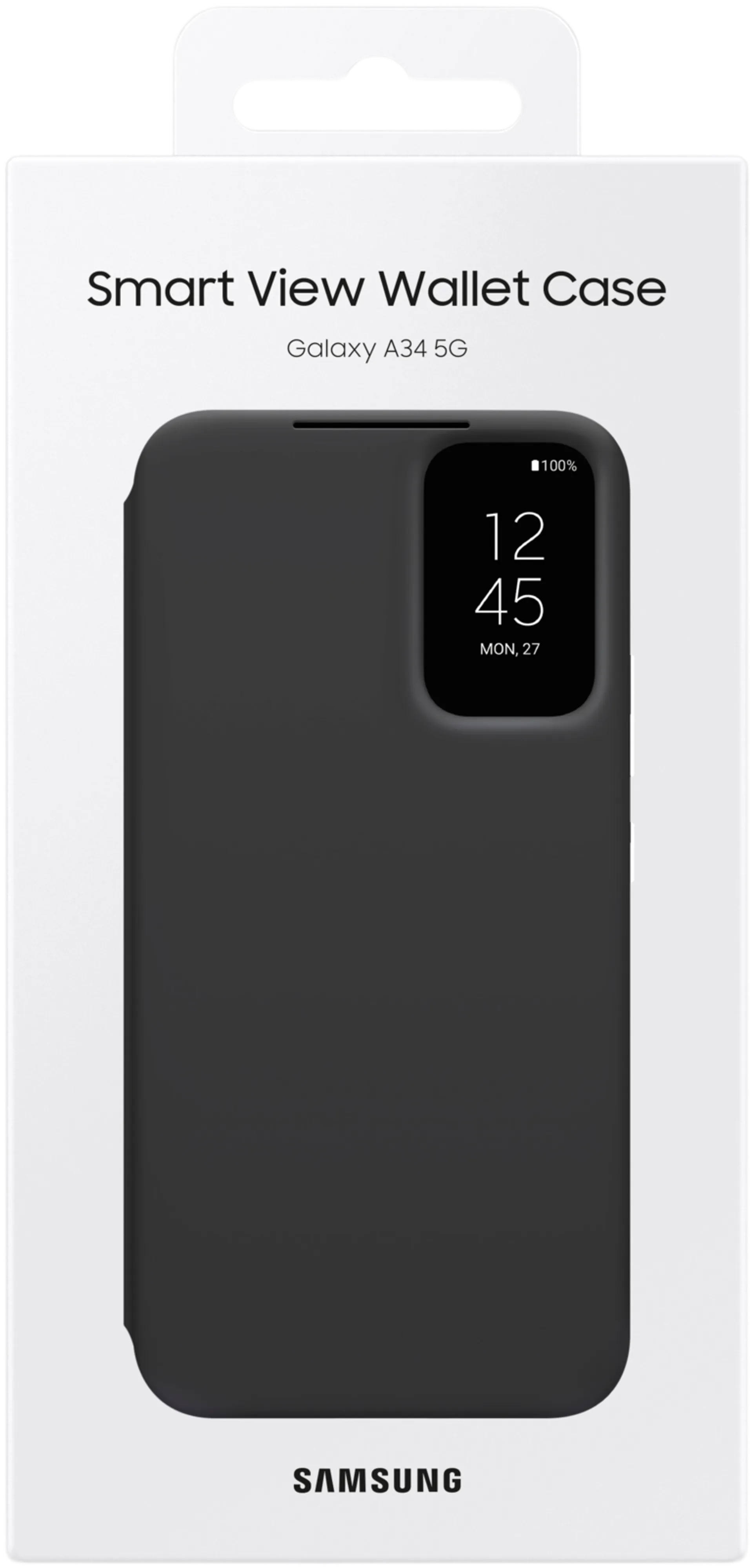 Samsung A34 lompakkokotelo musta - 4